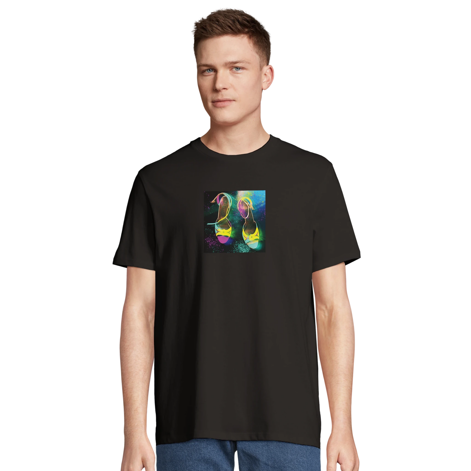 Adventurous - "Dancing in Colours" T-shirt Deep Black XS 48