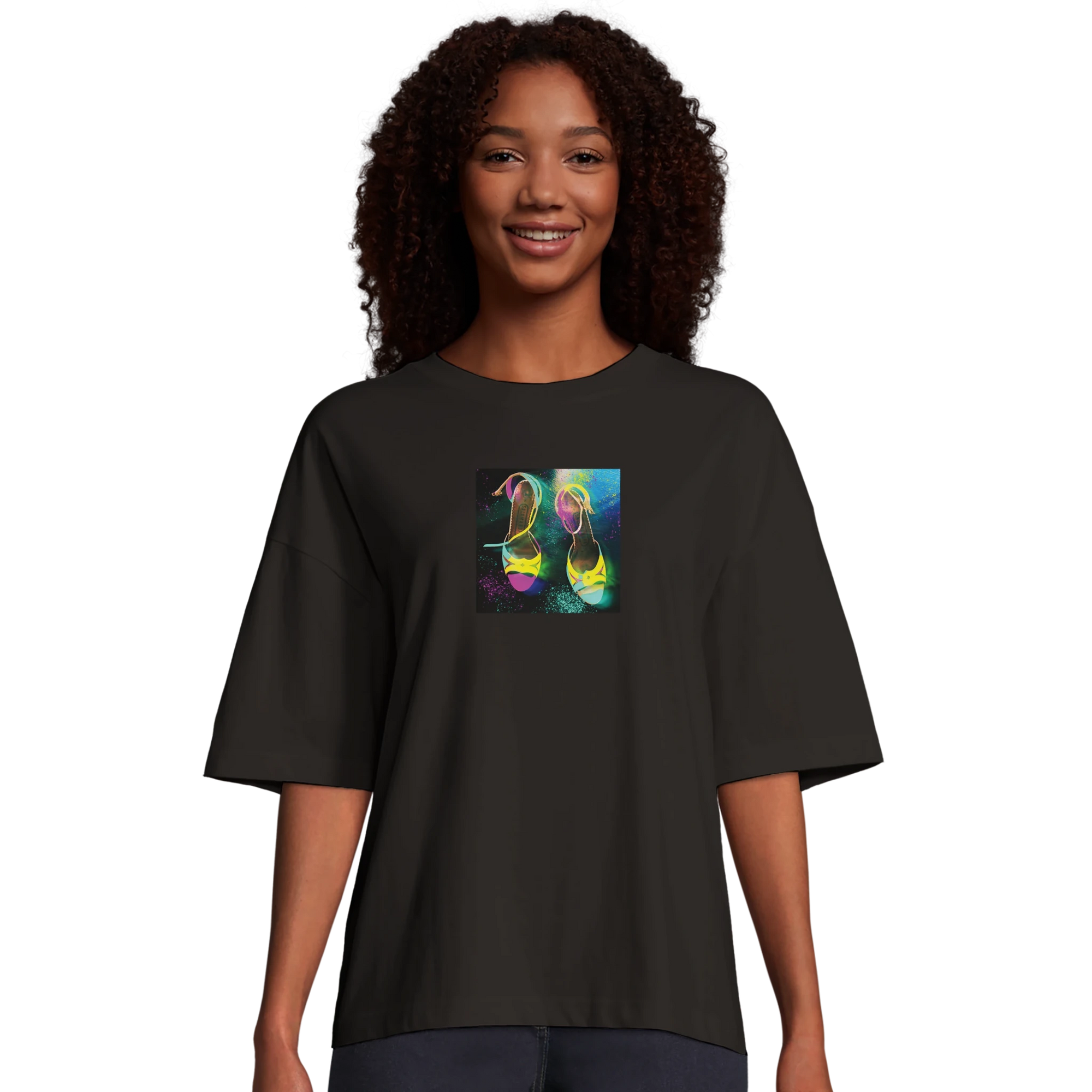 Adventurous - "Dancing in Colours" T-shirt Deep Black XS 22