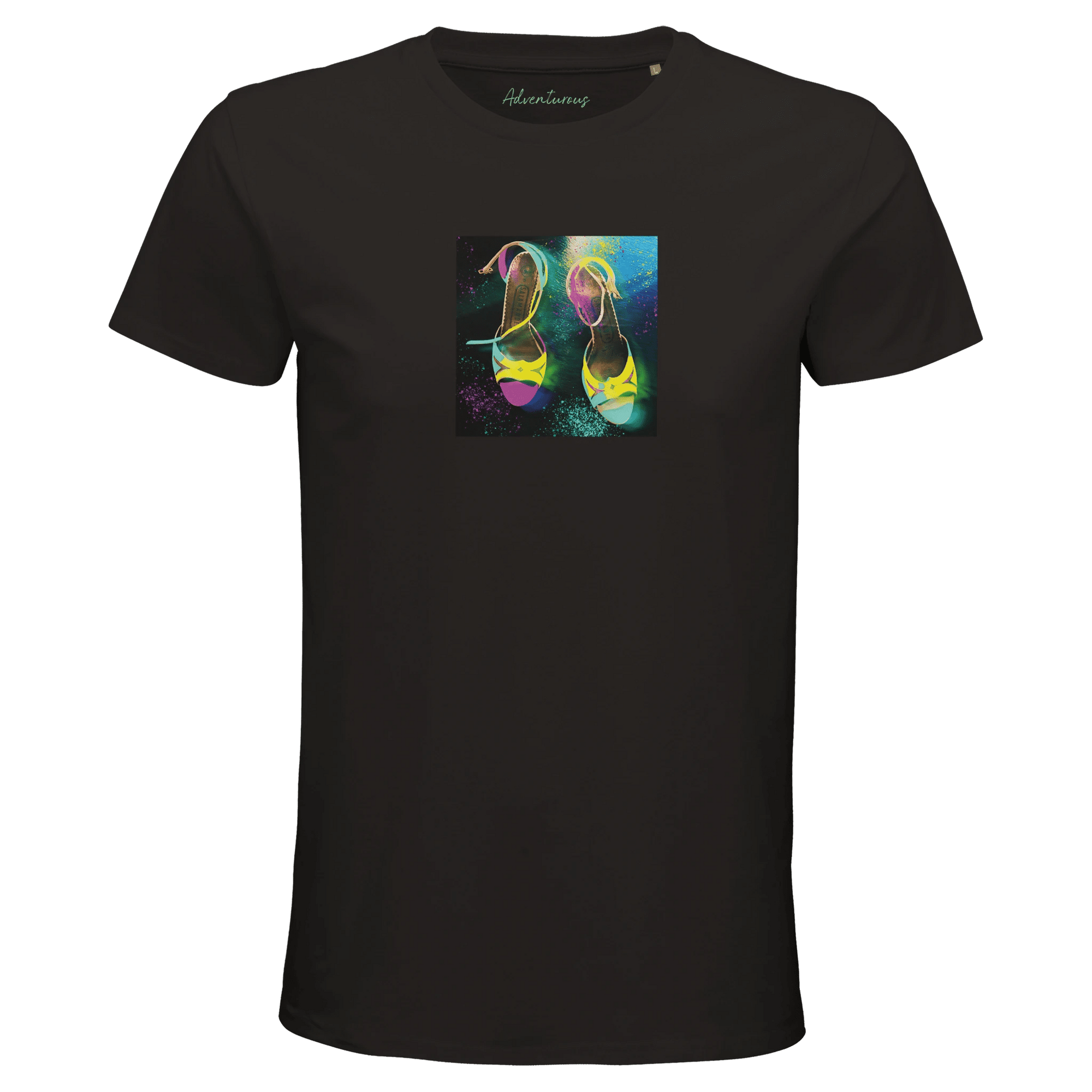 Adventurous - "Dancing in Colours" T-shirt Deep Black XS 22