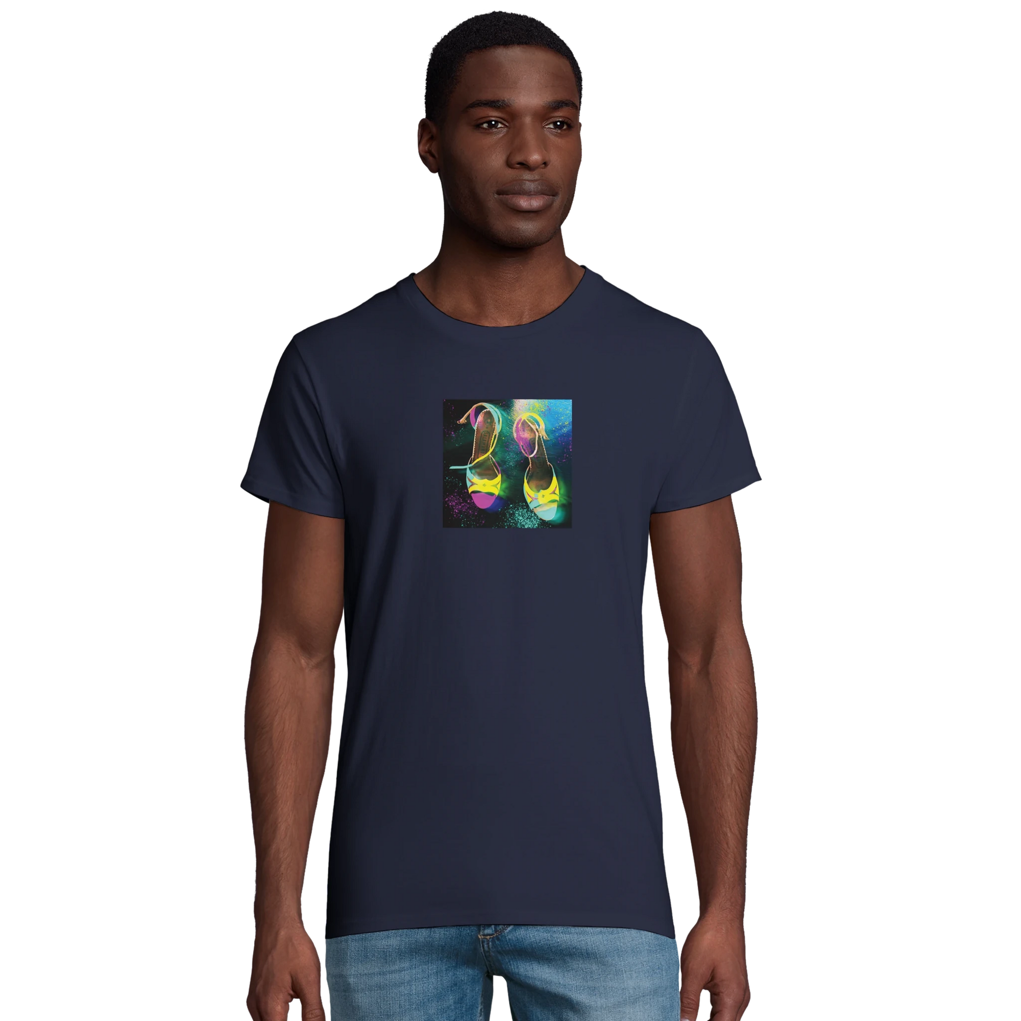 Adventurous - "Dancing in Colours" T-shirt French Navy XS 49