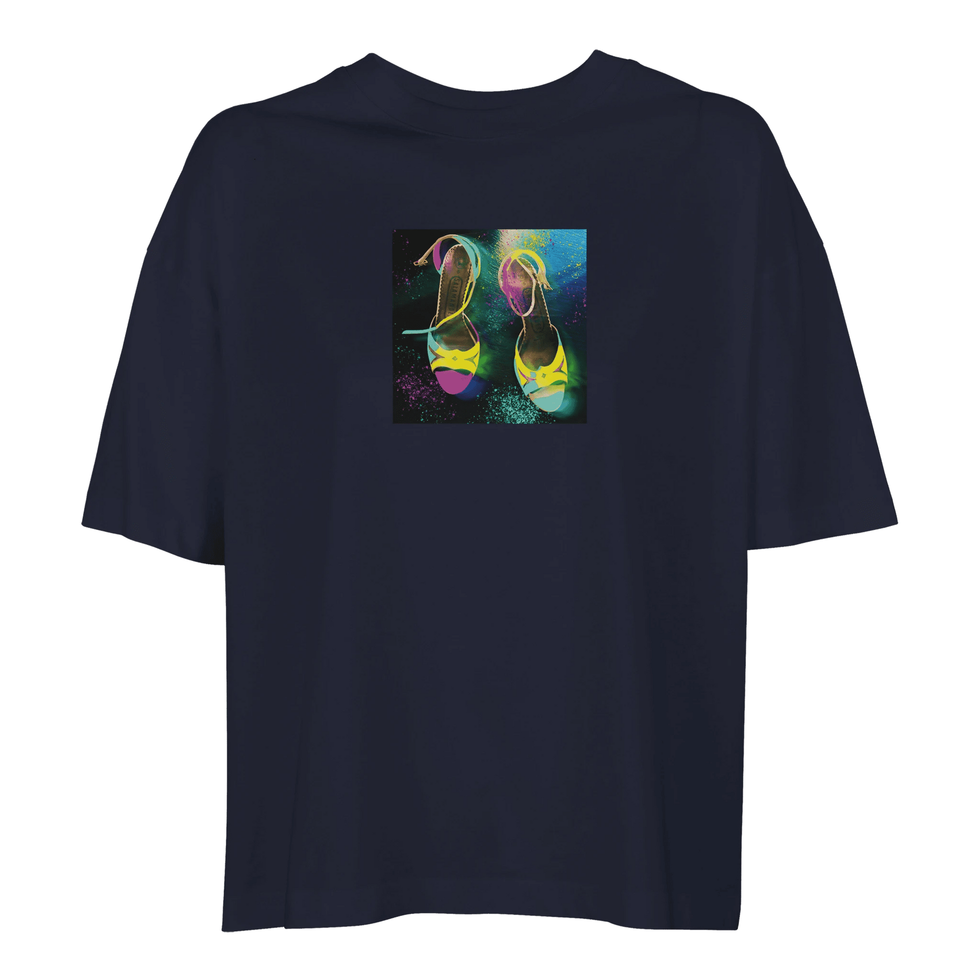 Adventurous  T-shirt  «Dancing in Colours »French Navy 1