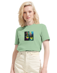 Adventurous - "Dancing in Colours" T-shirt frozen green XS 14