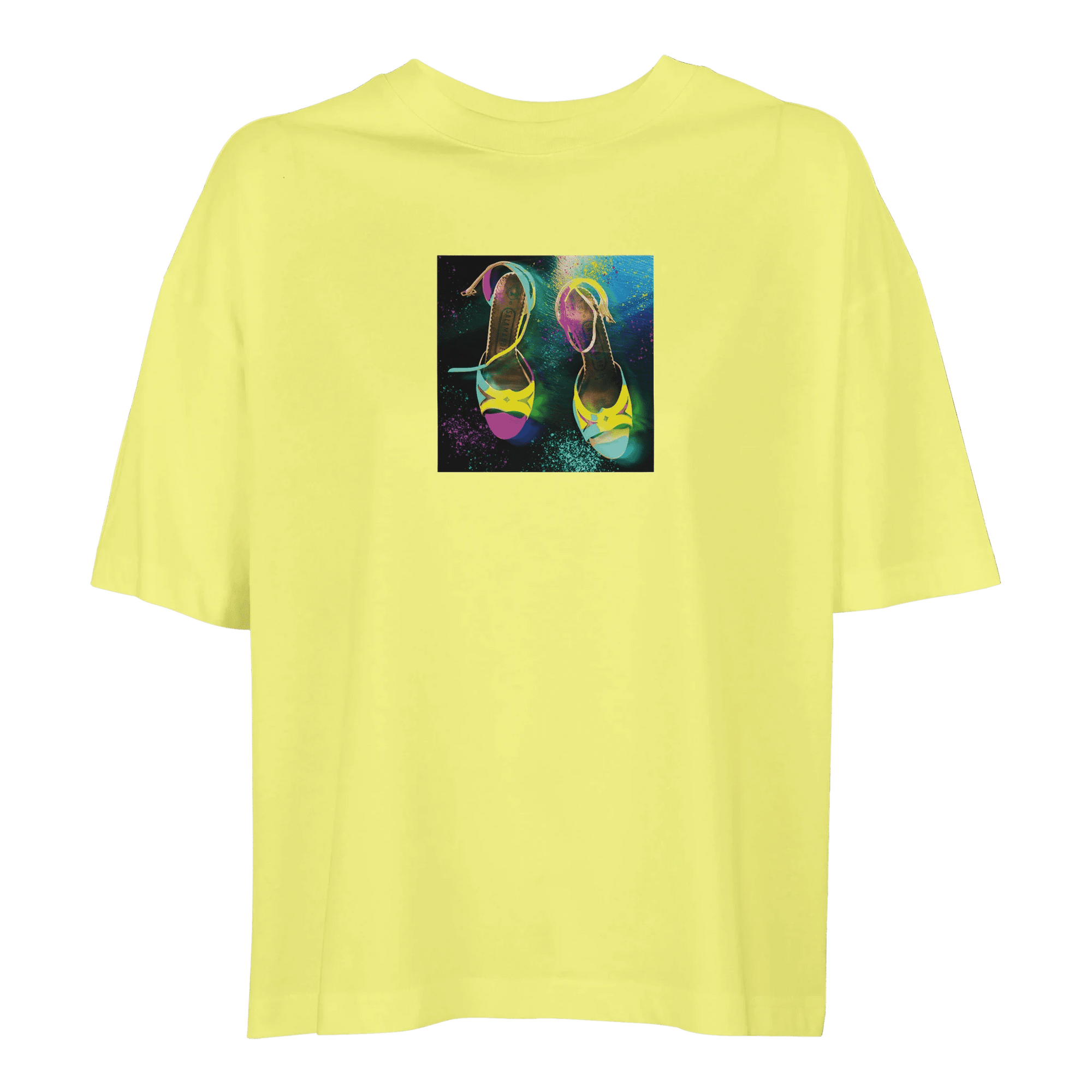 Adventurous - "Dancing in Colours" T-shirt Light Yellow XS 24