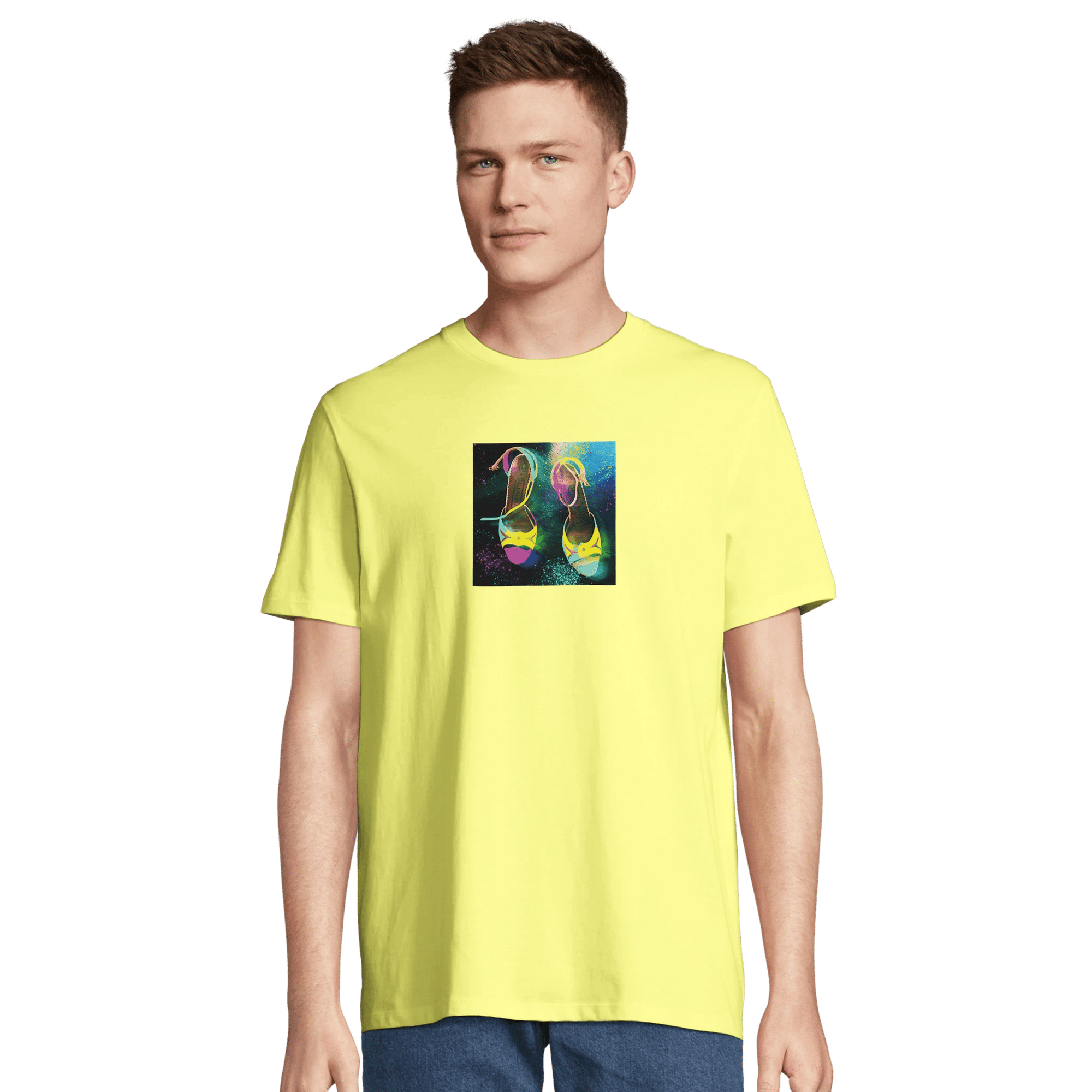 Adventurous - "Dancing in Colours" T-shirt Light Yellow XS 7