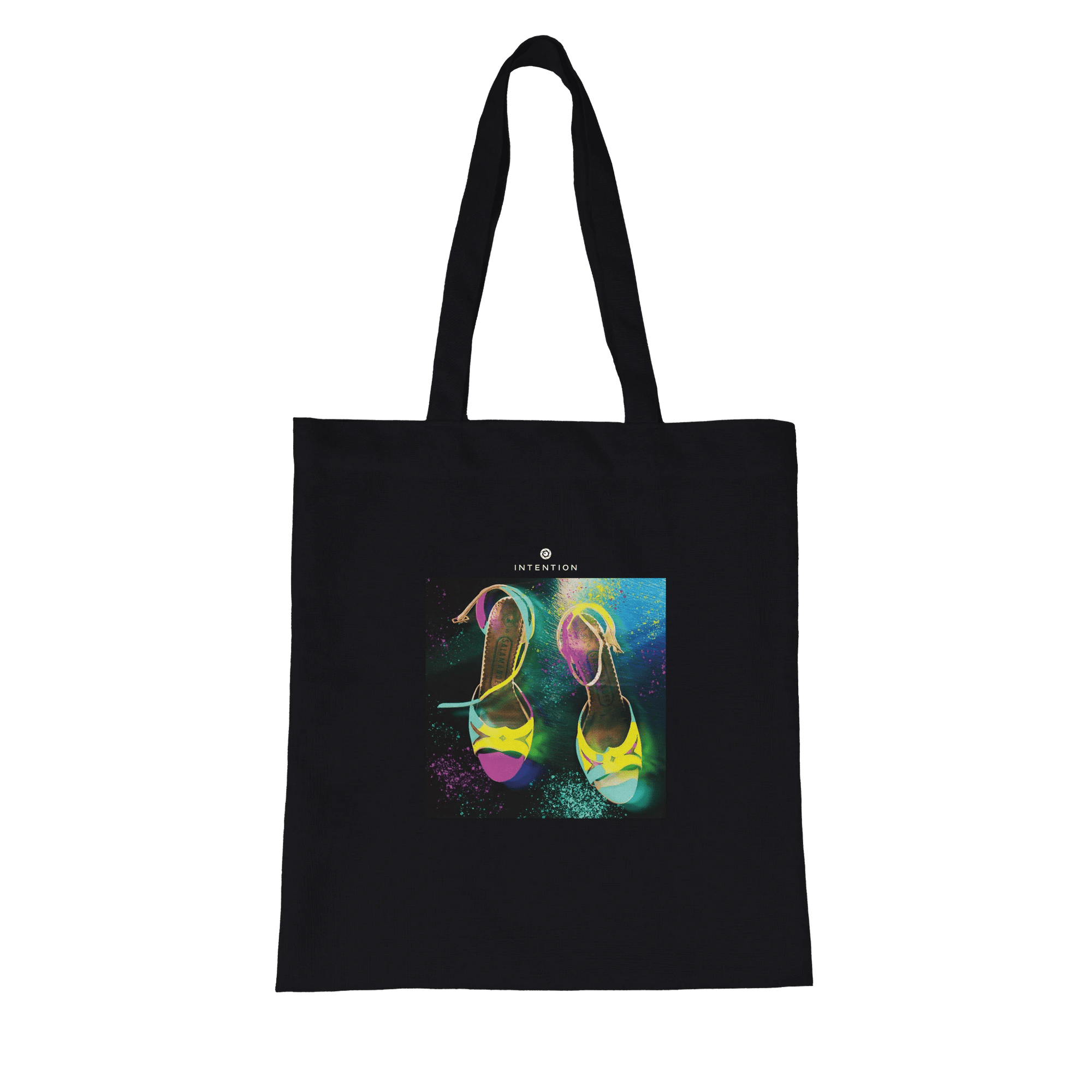 Adventurous - "Dancing In Colours" Tote Bag Black 1