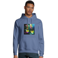 Adventurous - "Dancing in Colours" Hoodie Blue 3