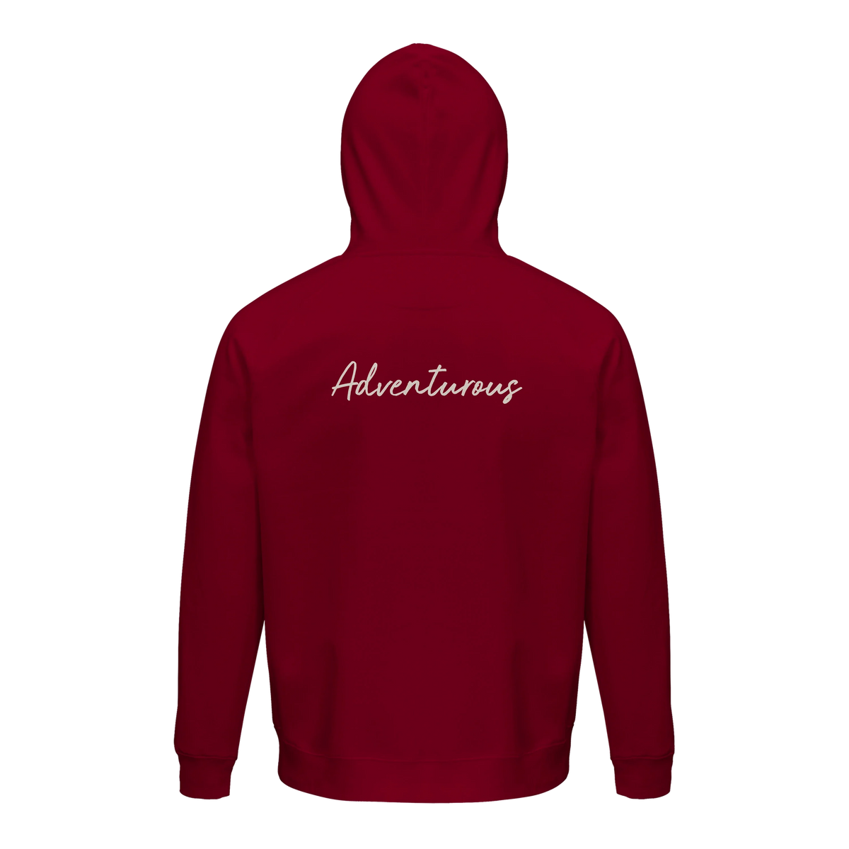 Adventurous - "Dancing in Colours" Hoodie Burgundy 2