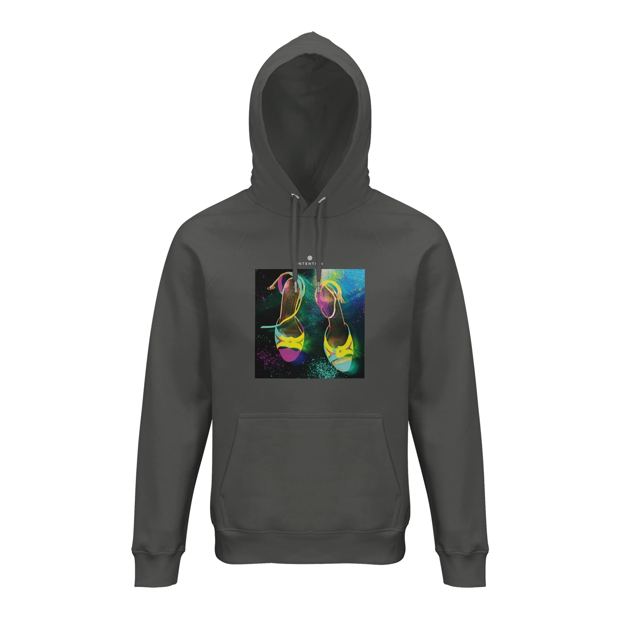 Adventurous - "Dancing in Colours" Hoodie charcoal melange 1