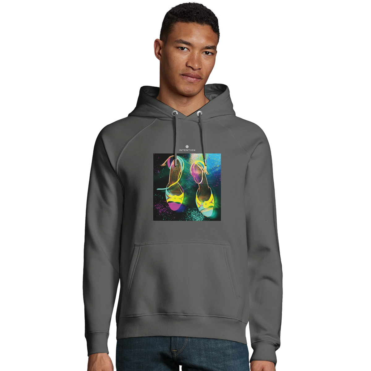 Adventurous - "Dancing in Colours" Hoodie charcoal melange 3