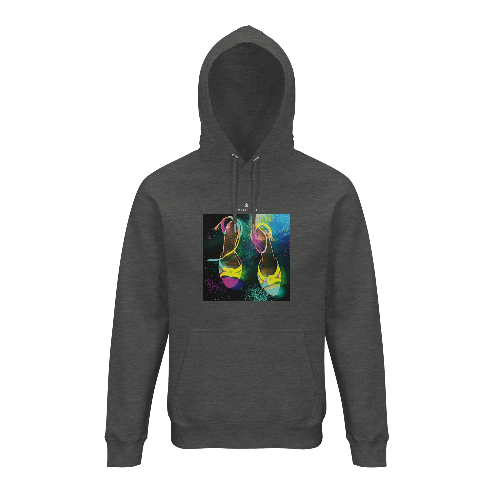 Adventurous - "Dancing in Colours" Hoodie Grey Melange 1
