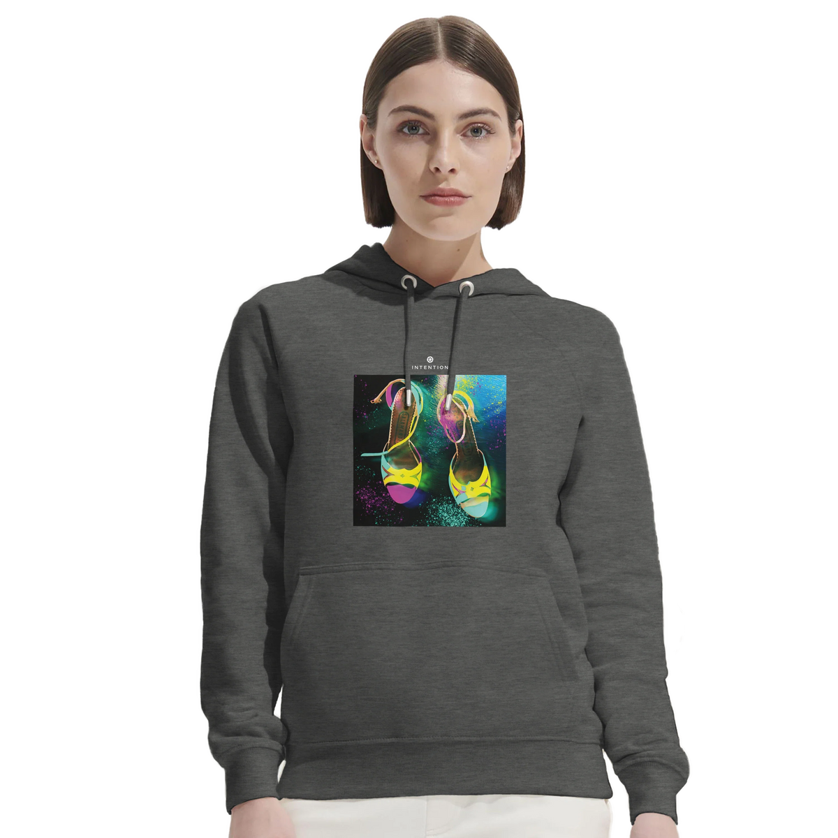 Adventurous - "Dancing in Colours" Hoodie Grey Melange 5