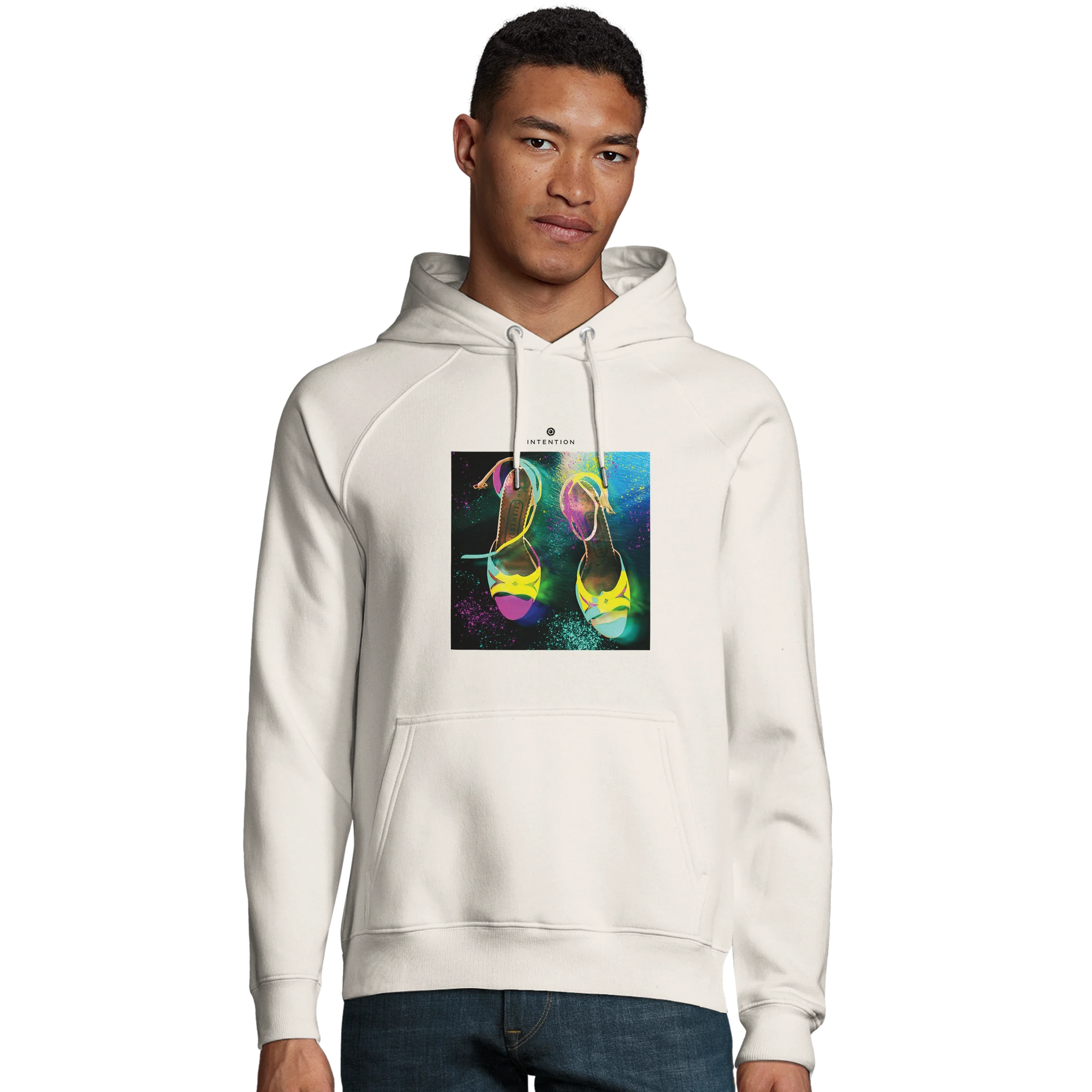 Adventurous - "Dancing in Colours" Hoodie Off White 3