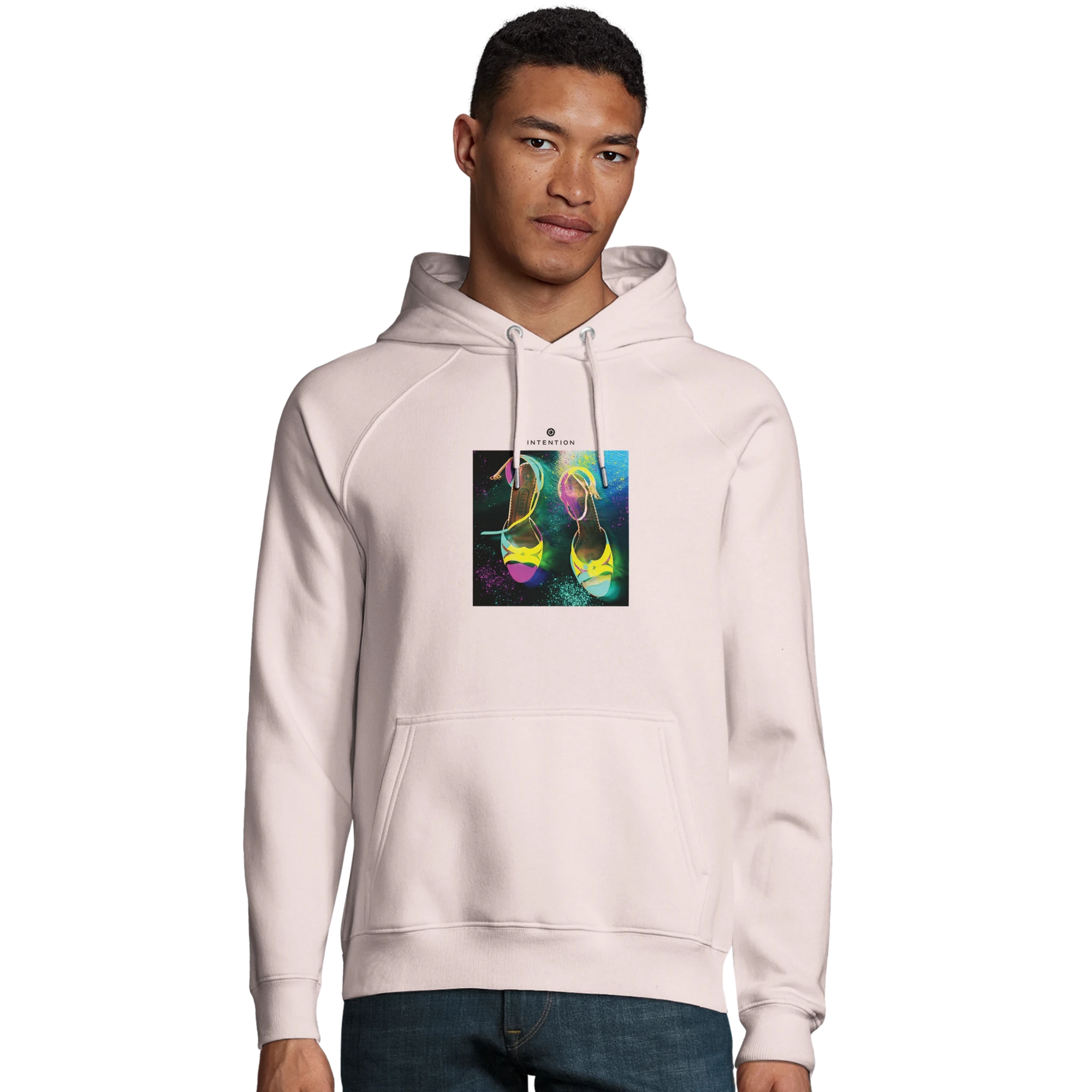 Adventurous - "Dancing in Colours" Hoodie Pale Pink 3