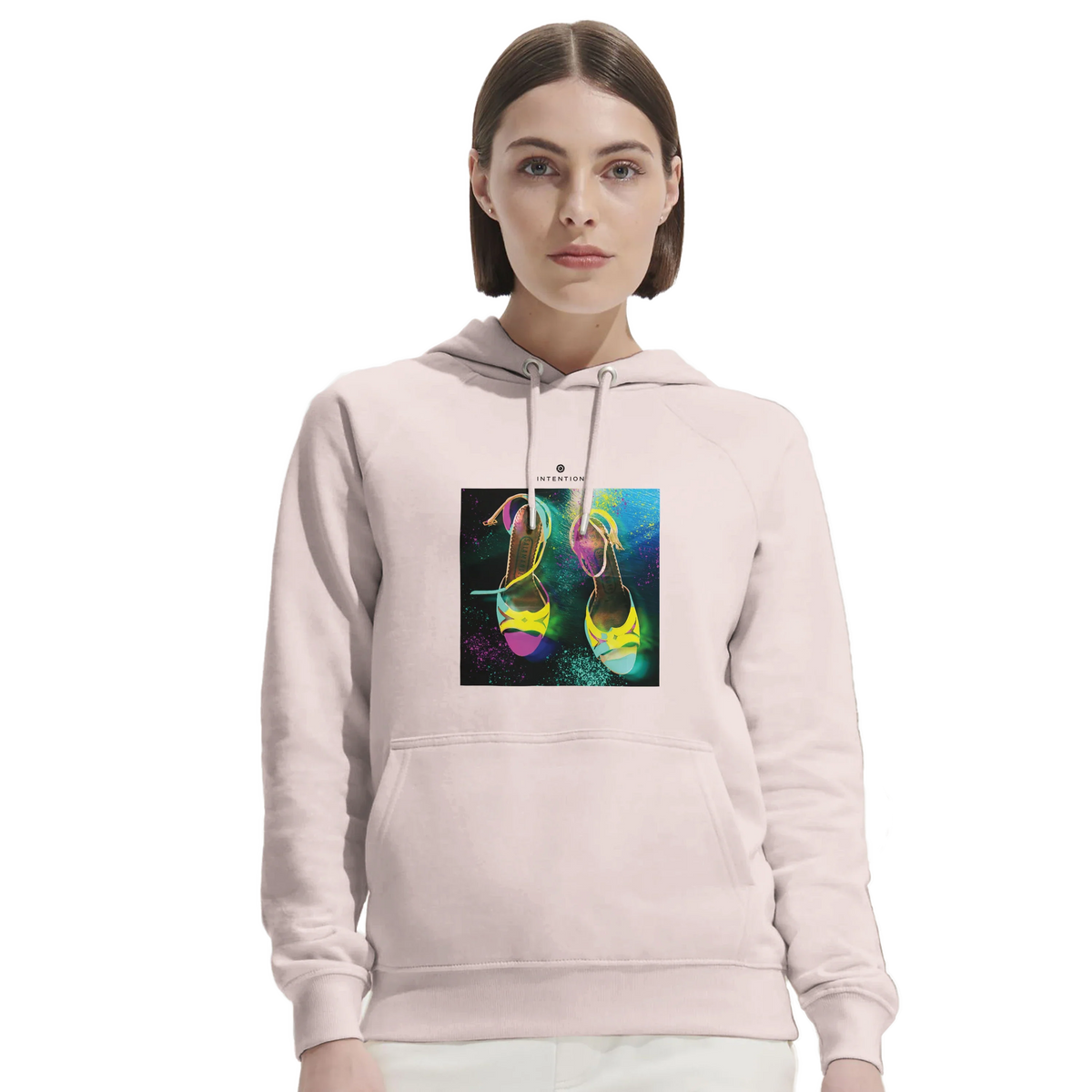 Adventurous - "Dancing in Colours" Hoodie Pale Pink 5