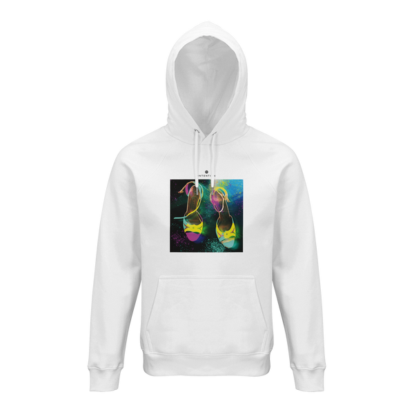 Adventurous - "Dancing in Colours" Hoodie White 1