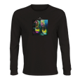 Adventurous - "Dancing in Colours" Long sleeve Deep Black 1