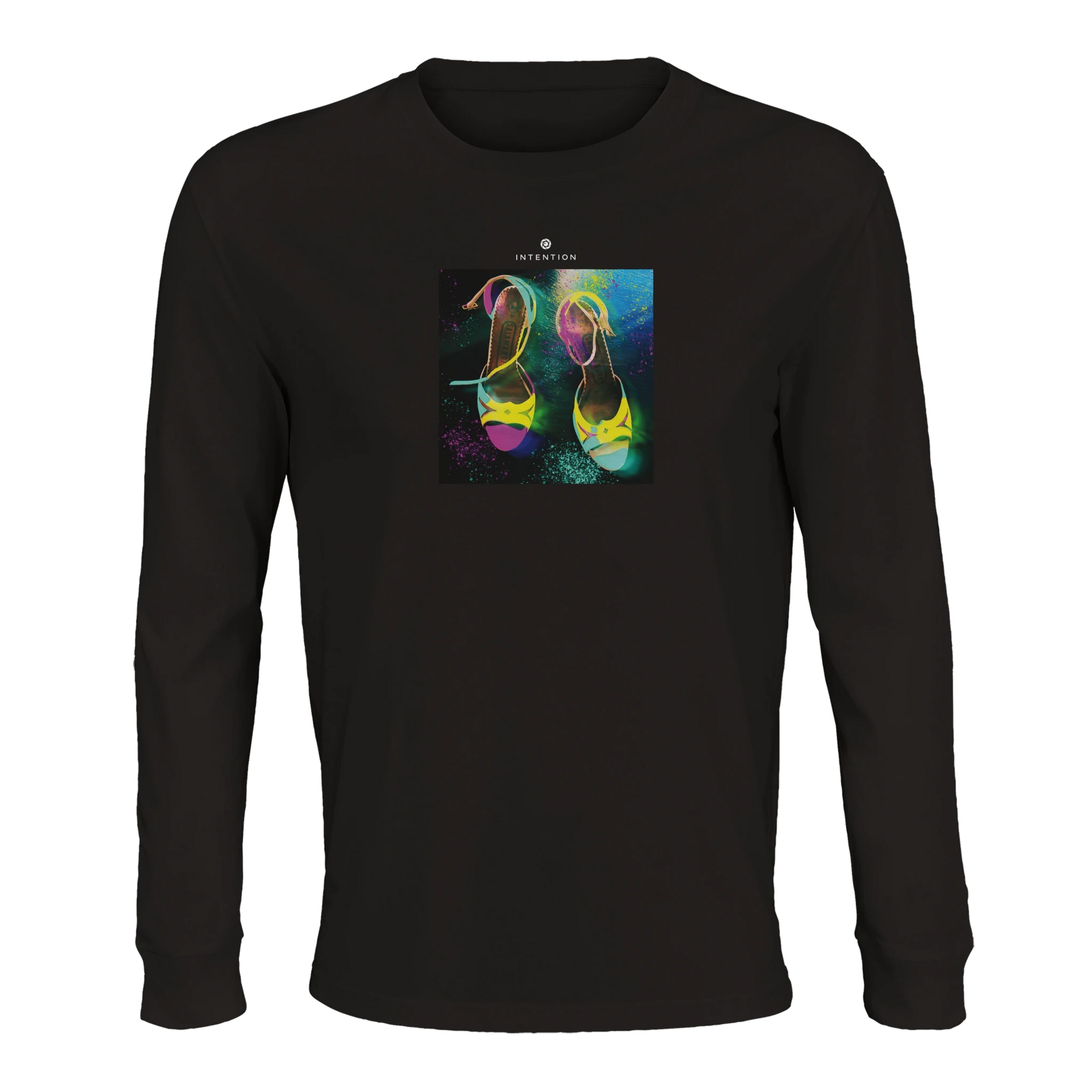 Adventurous - "Dancing in Colours" Long sleeve Deep Black 1