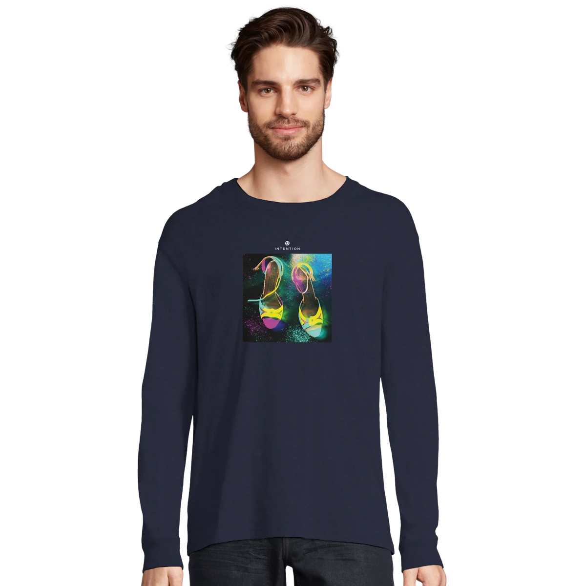 Adventurous - "Dancing in Colours" Long sleeve French Navy 3