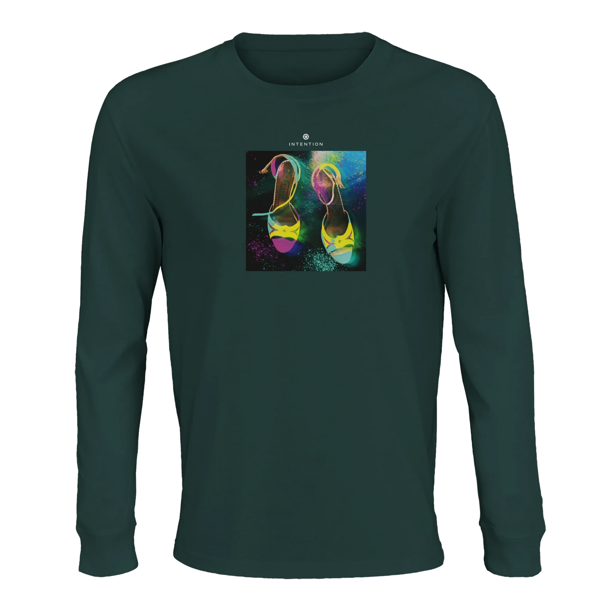 Adventurous - "Dancing in Colours" Long sleeve green empire 1