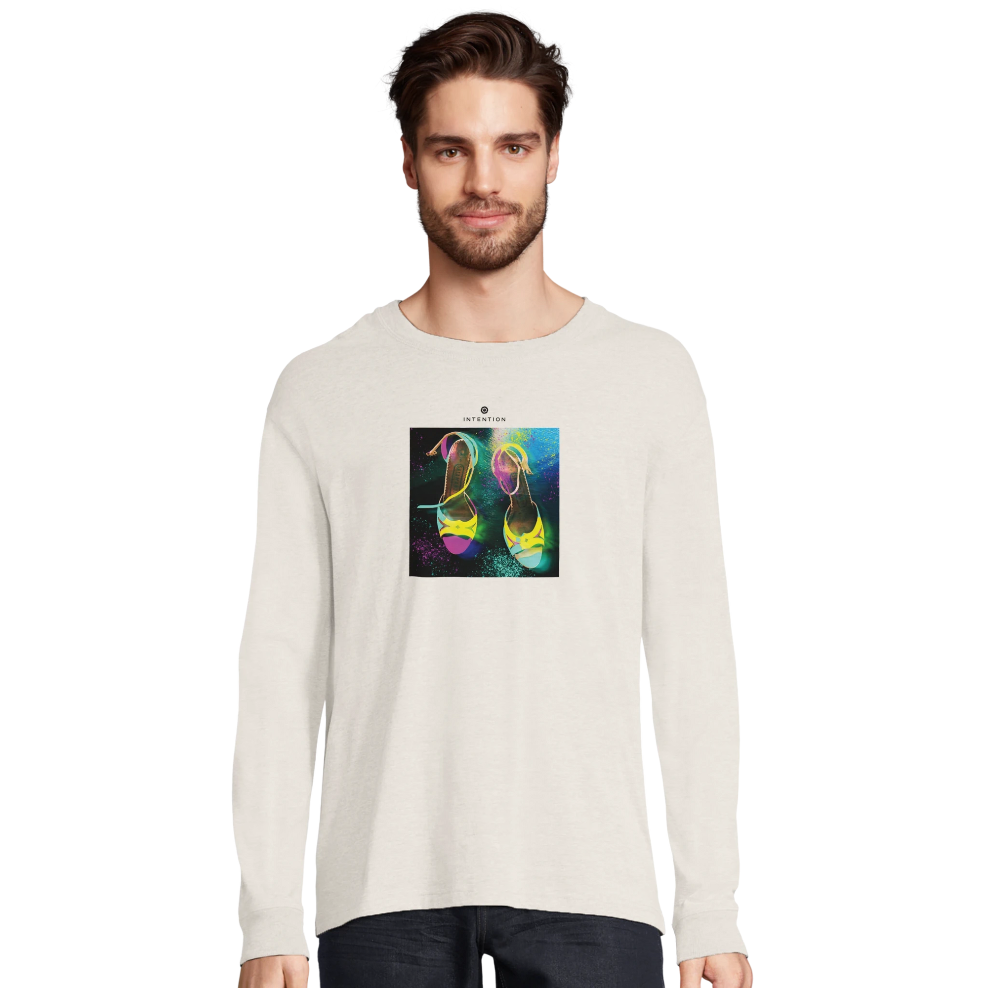 Adventurous - "Dancing in Colours" Long sleeve Off White 4