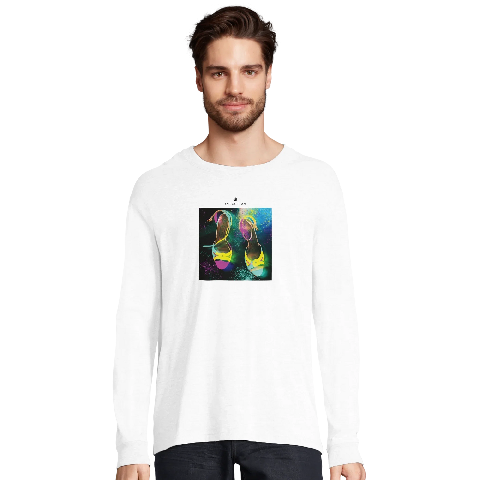 Adventurous - "Dancing in Colours" Long sleeve White 3