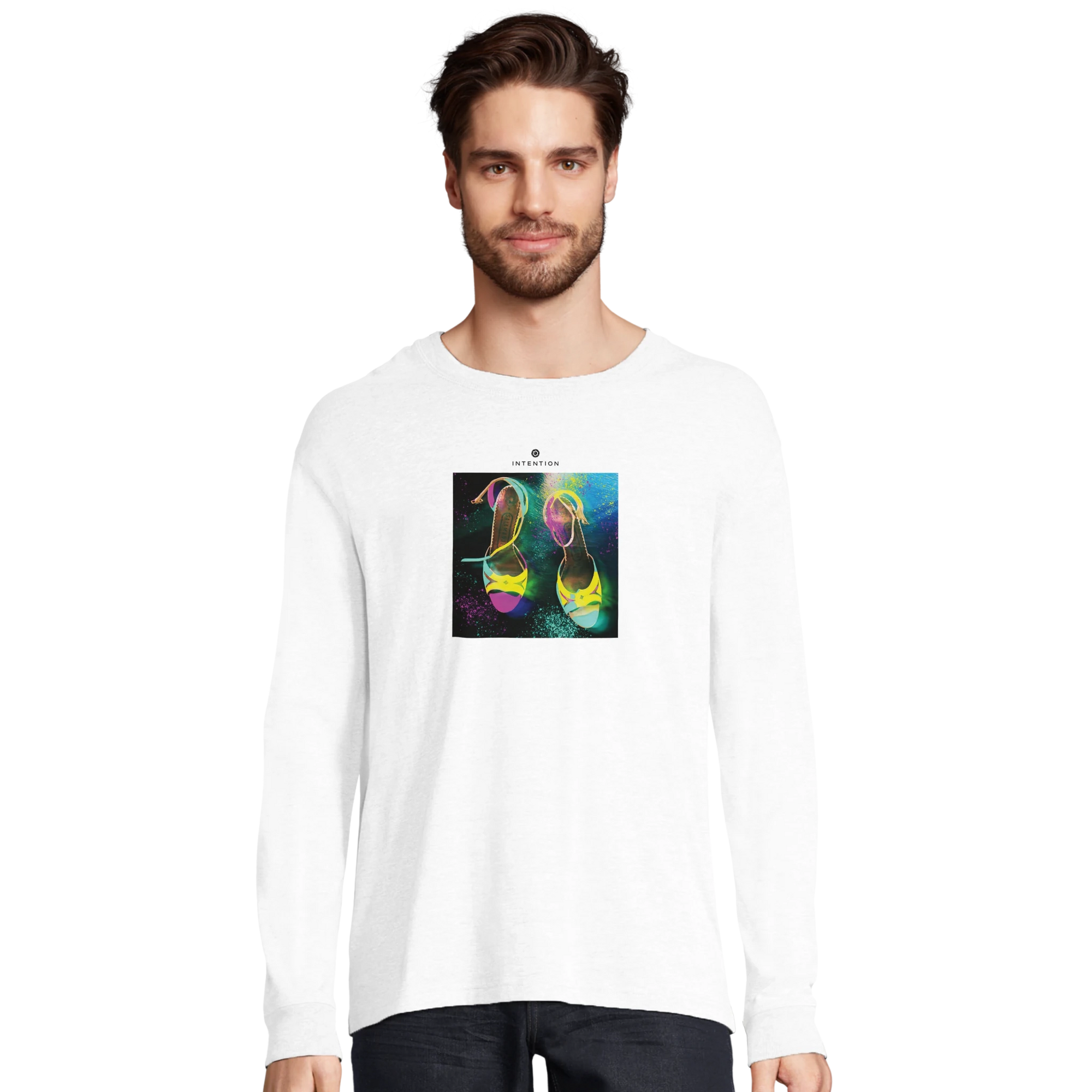 Adventurous - "Dancing in Colours" Long sleeve White 3