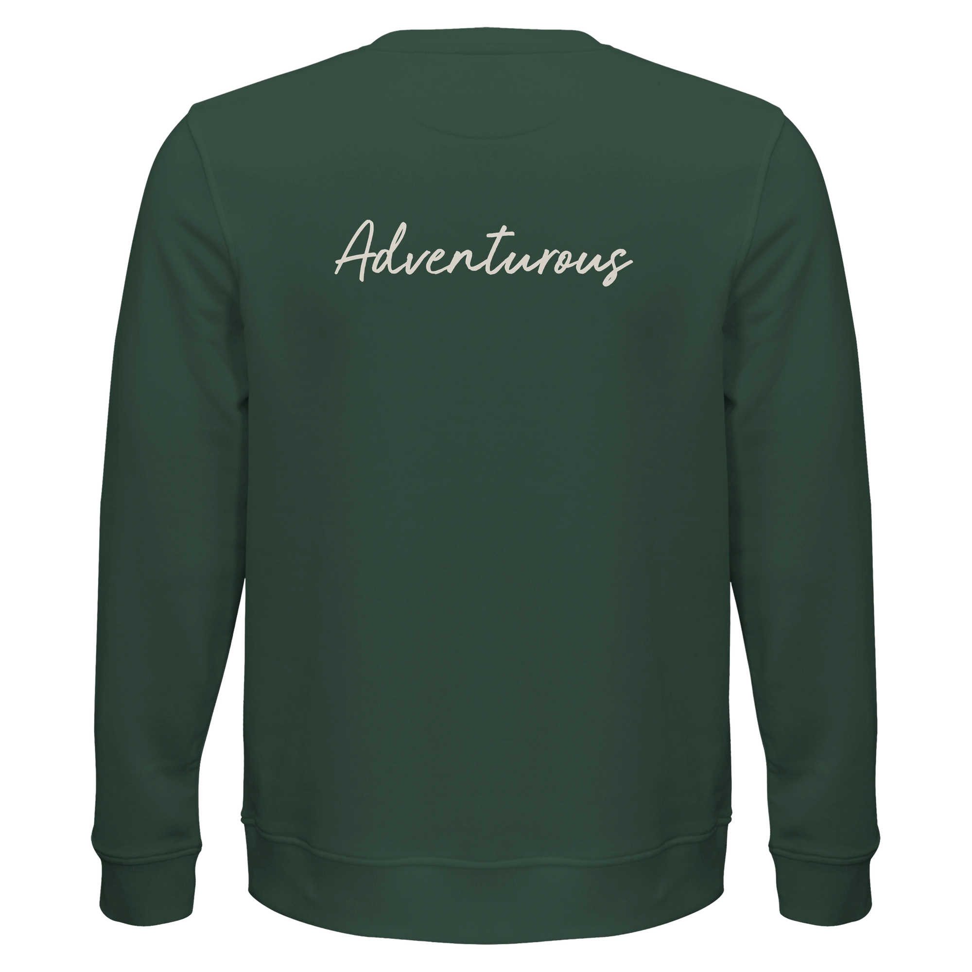 Adventurous - "Dancing in Colours" Sweatshirt Bottle Green 2