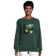 Adventurous - "Dancing in Colours" Sweatshirt Bottle Green 5