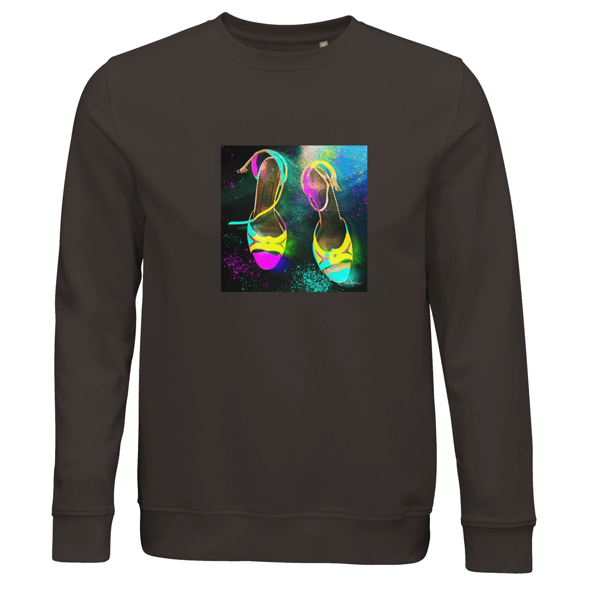 Adventurous - "Dancing in Colours" Sweatshirt deep charcoal grey 1