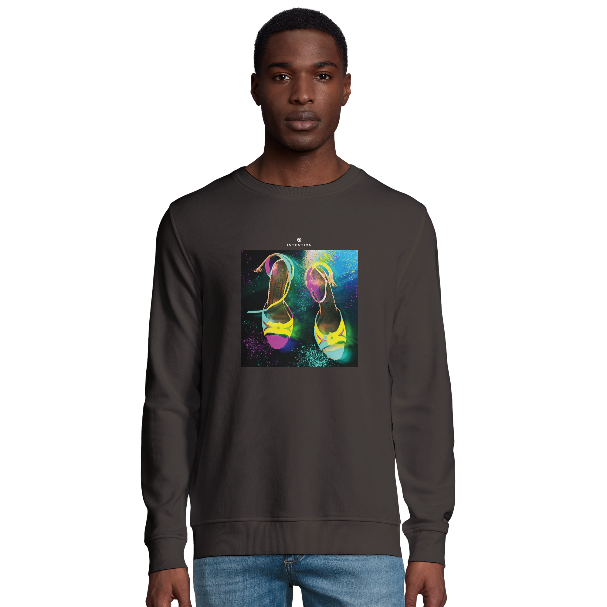 Adventurous - "Dancing in Colours" Sweatshirt deep charcoal grey 3