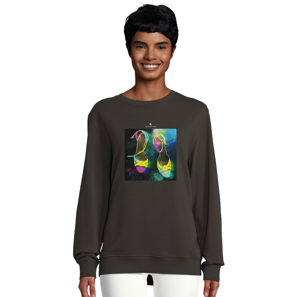 Adventurous - "Dancing in Colours" Sweatshirt deep charcoal grey 5