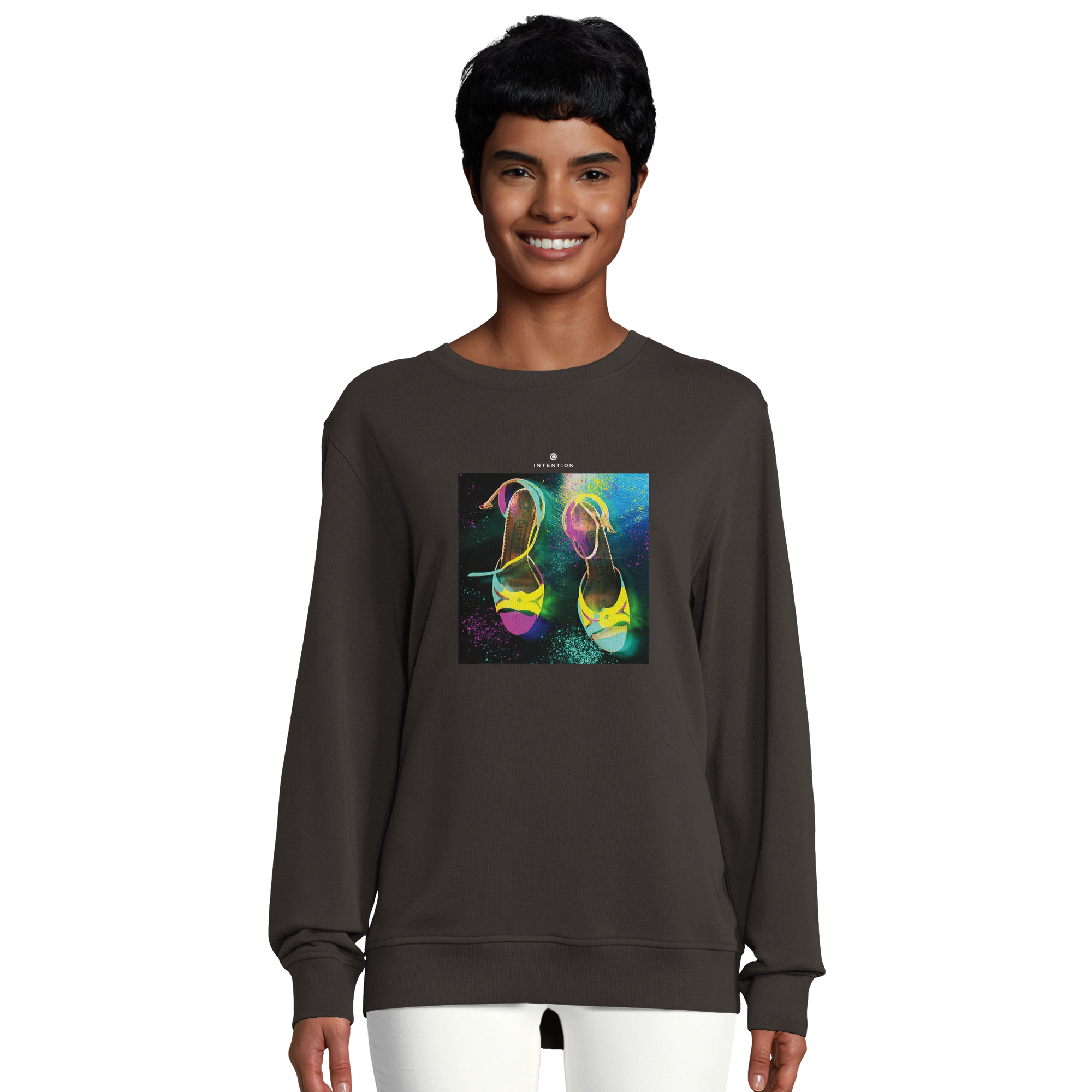 Adventurous - "Dancing in Colours" Sweatshirt deep charcoal grey 5