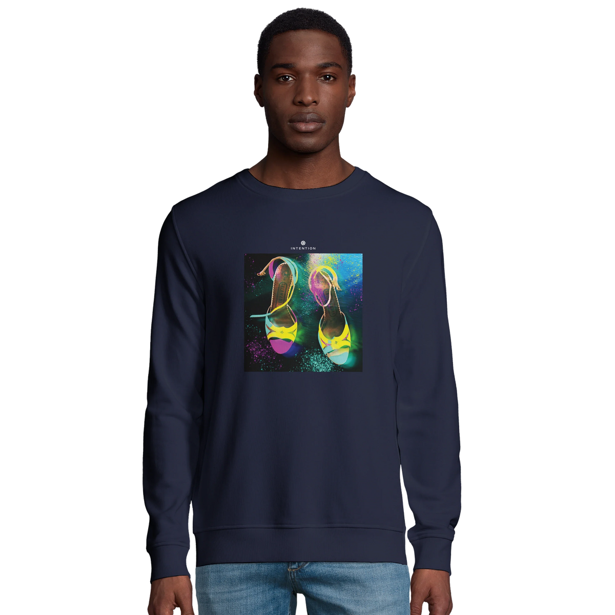 Adventurous - "Dancing in Colours" Sweatshirt French Navy 3