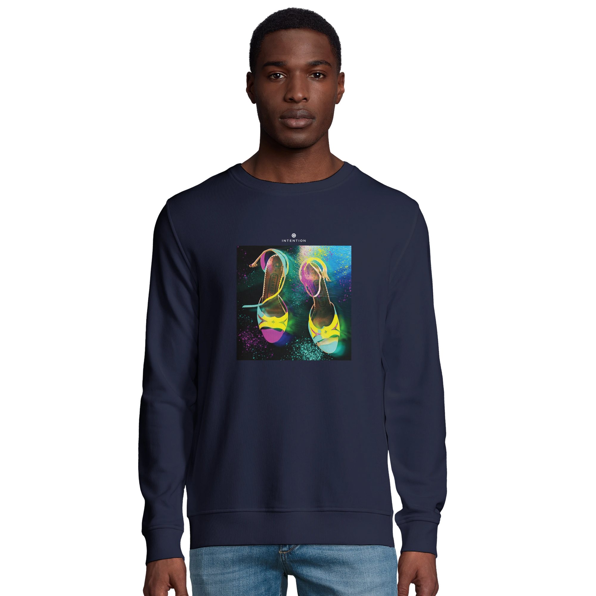 Adventurous - "Dancing in Colours" Sweatshirt French Navy 3