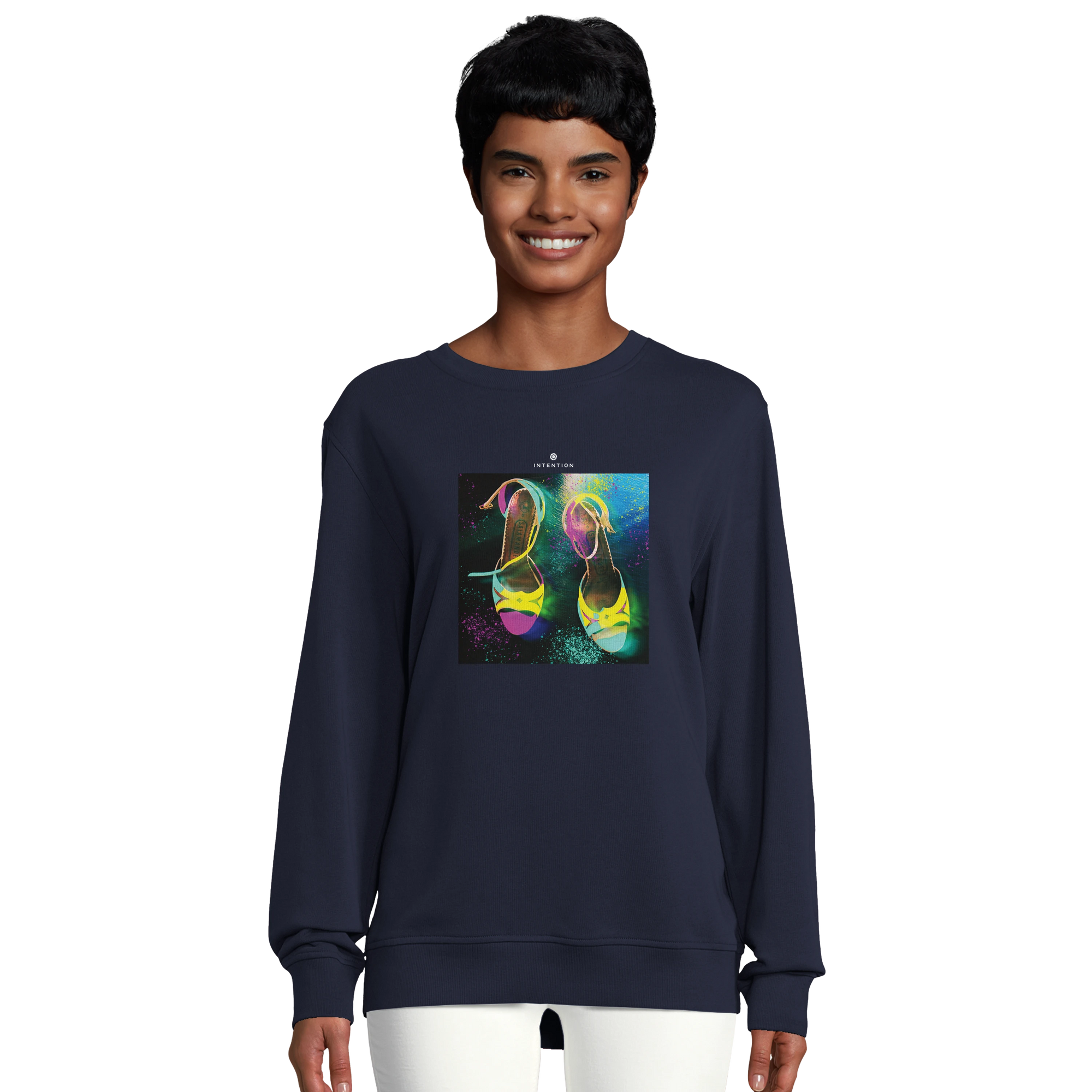Adventurous - "Dancing in Colours" Sweatshirt French Navy 5