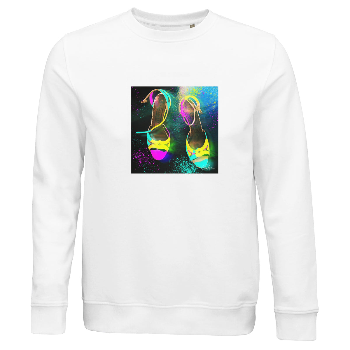 Adventurous - "Dancing in Colours" Sweatshirt White 1
