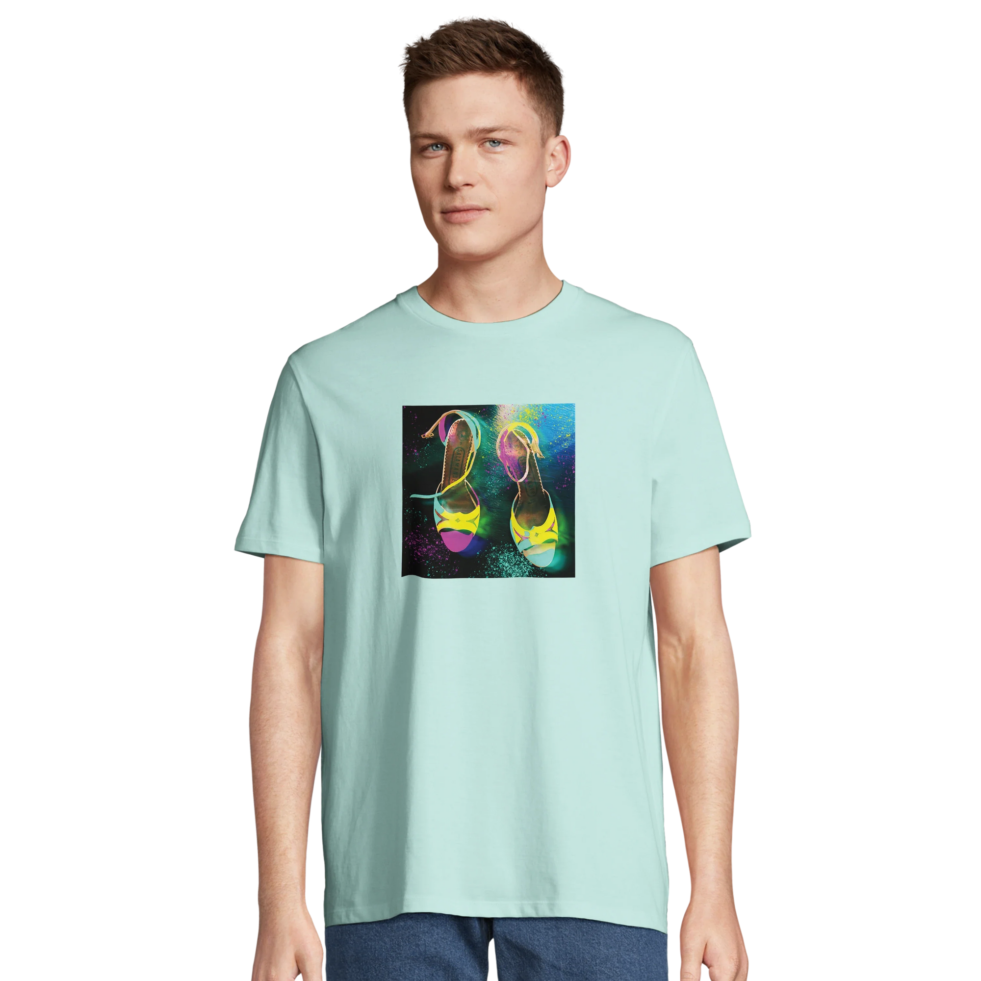 Adventurous - "Dancing in Colours" T-shirt arctic blue 4