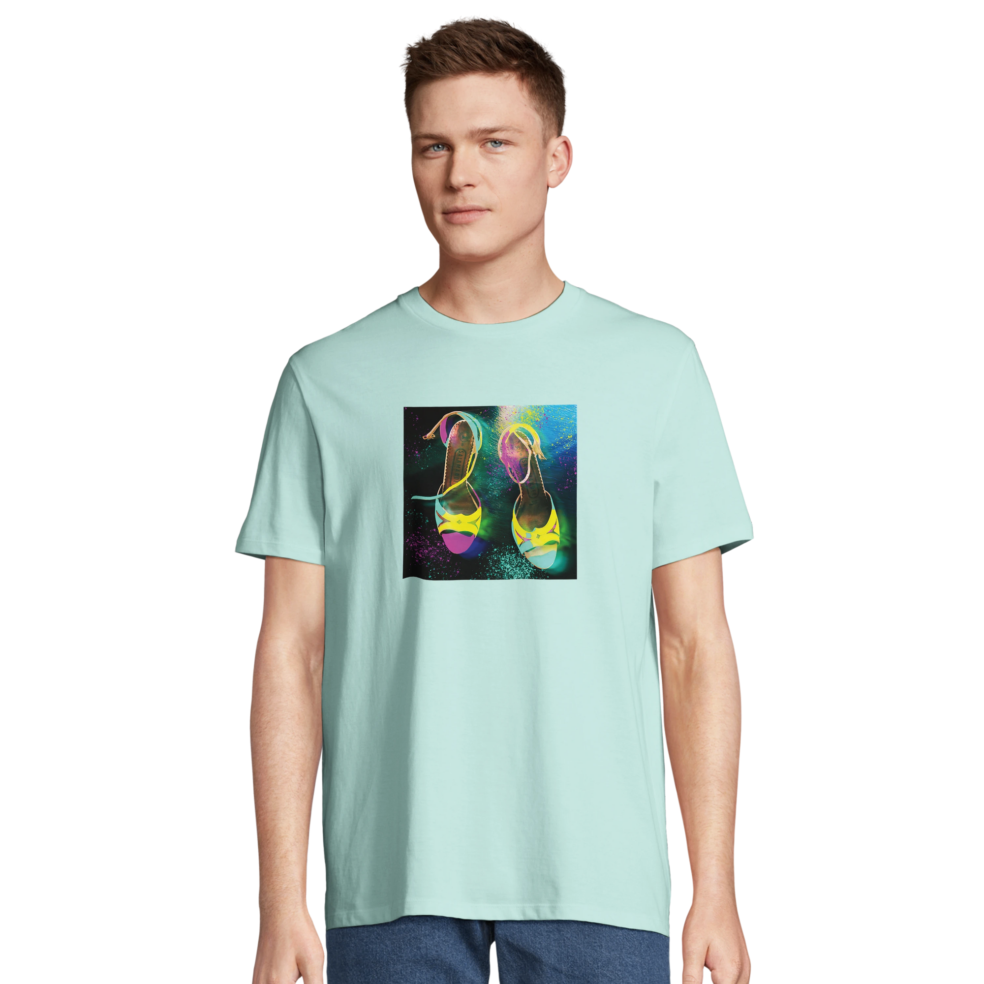 Adventurous - "Dancing in Colours" T-shirt arctic blue 4