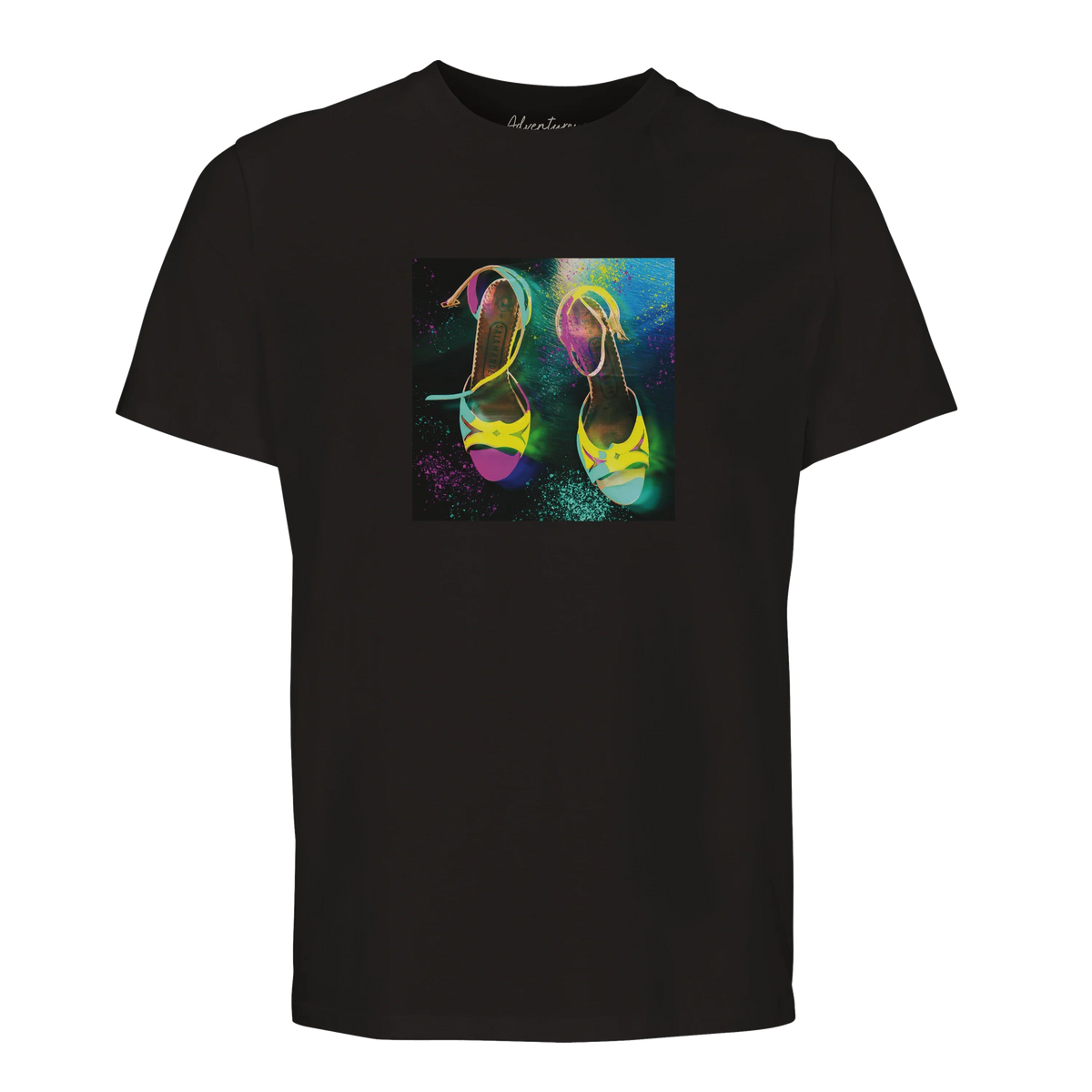 Adventurous - "Dancing in Colours" T-shirt Deep Black 1