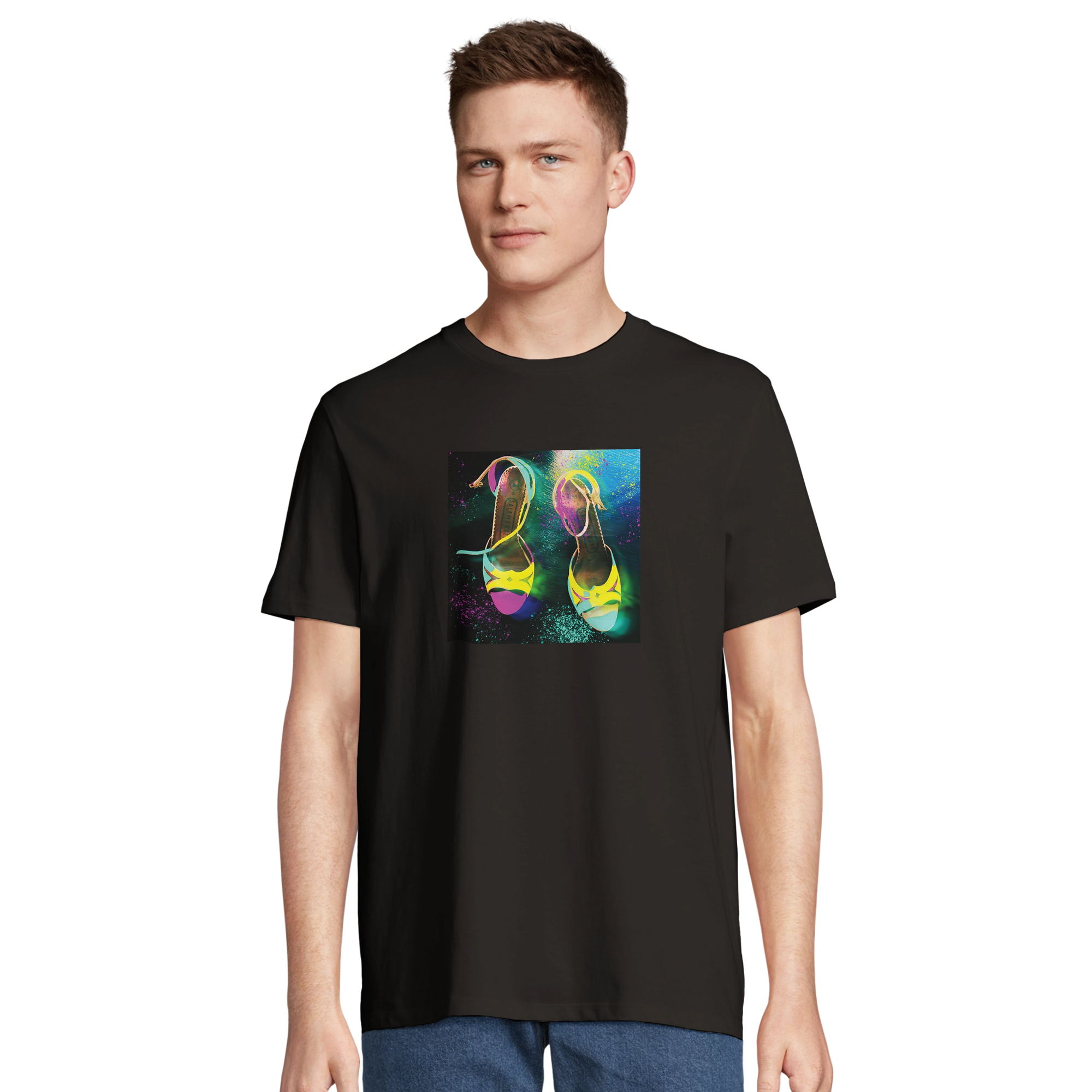 Adventurous - "Dancing in Colours" T-shirt Deep Black 4