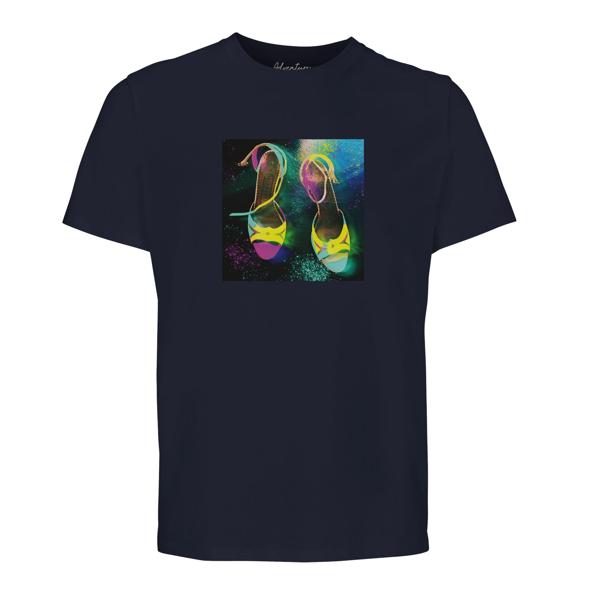 Adventurous - "Dancing in Colours" T-shirt French Navy 1
