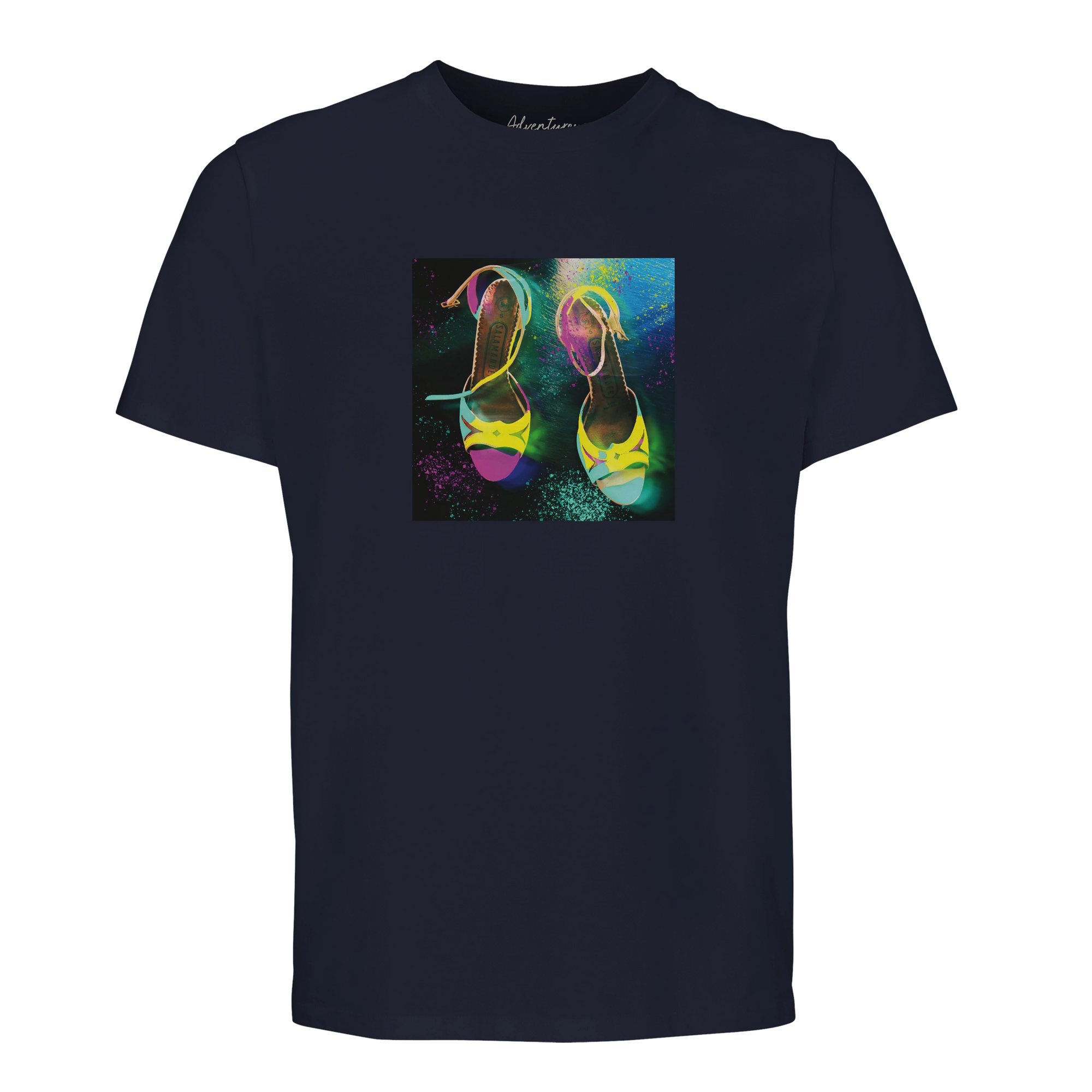 Adventurous - "Dancing in Colours" T-shirt French Navy 1