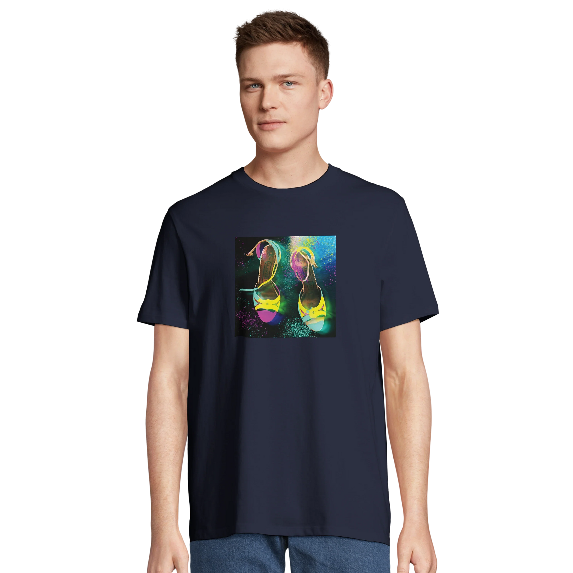 Adventurous - "Dancing in Colours" T-shirt French Navy 4