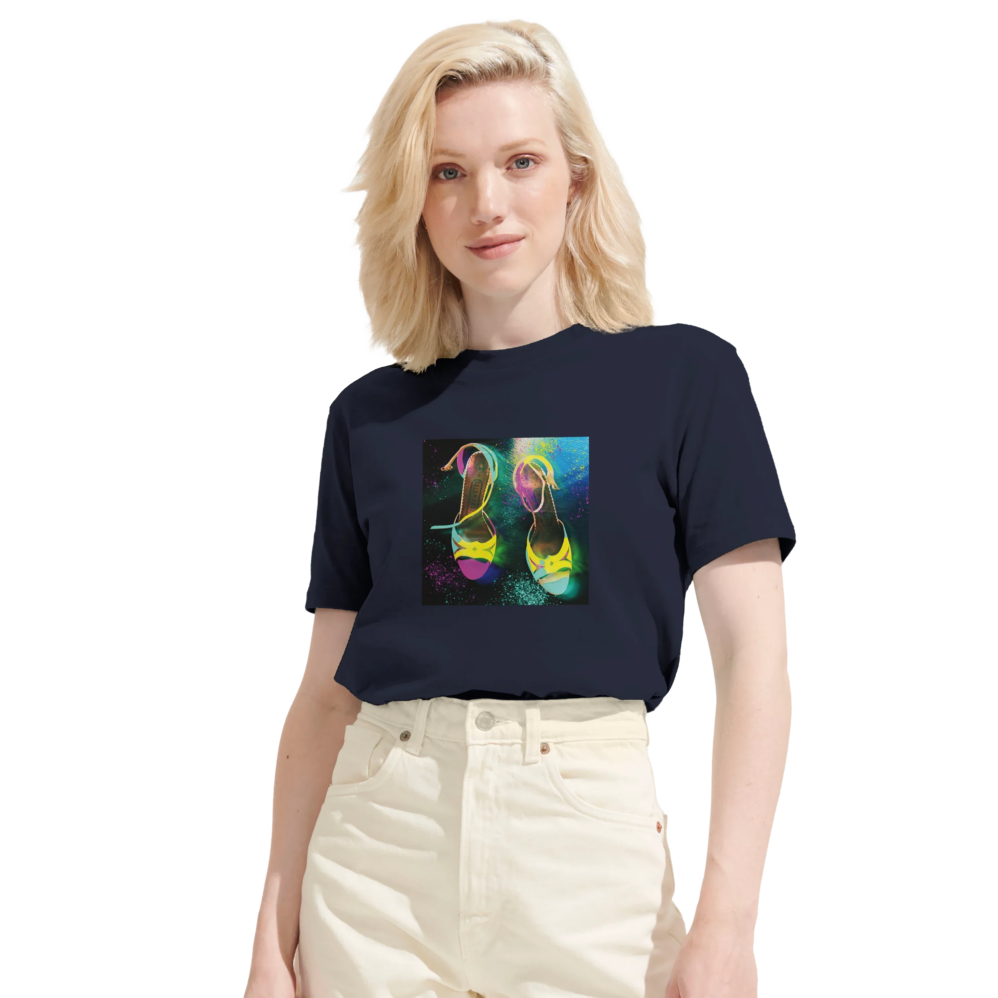 Adventurous - "Dancing in Colours" T-shirt French Navy 6