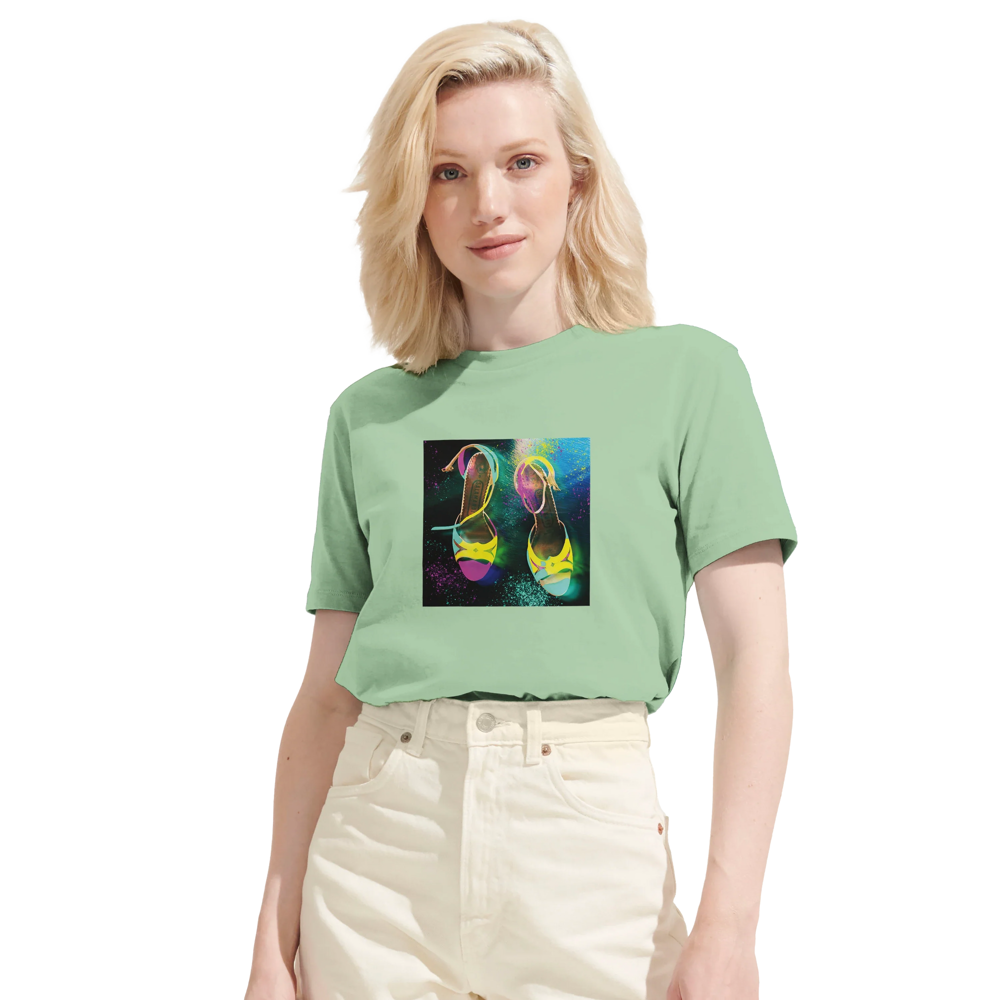 Adventurous - "Dancing in Colours" T-shirt frozen green 6