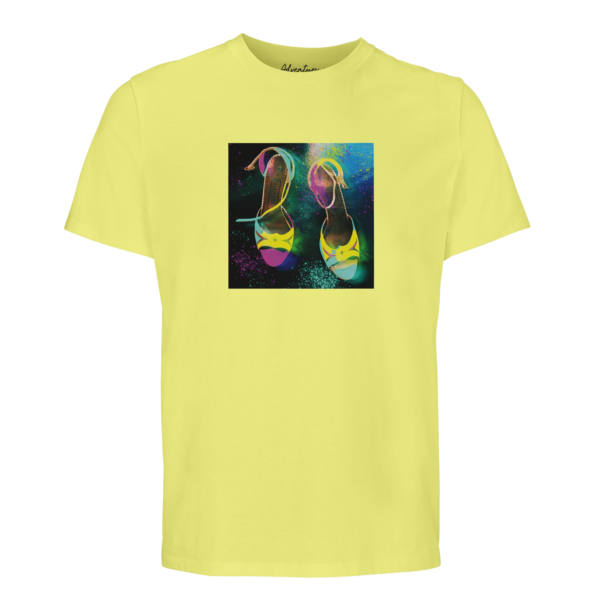 Adventurous - "Dancing in Colours" T-shirt Light Yellow 1