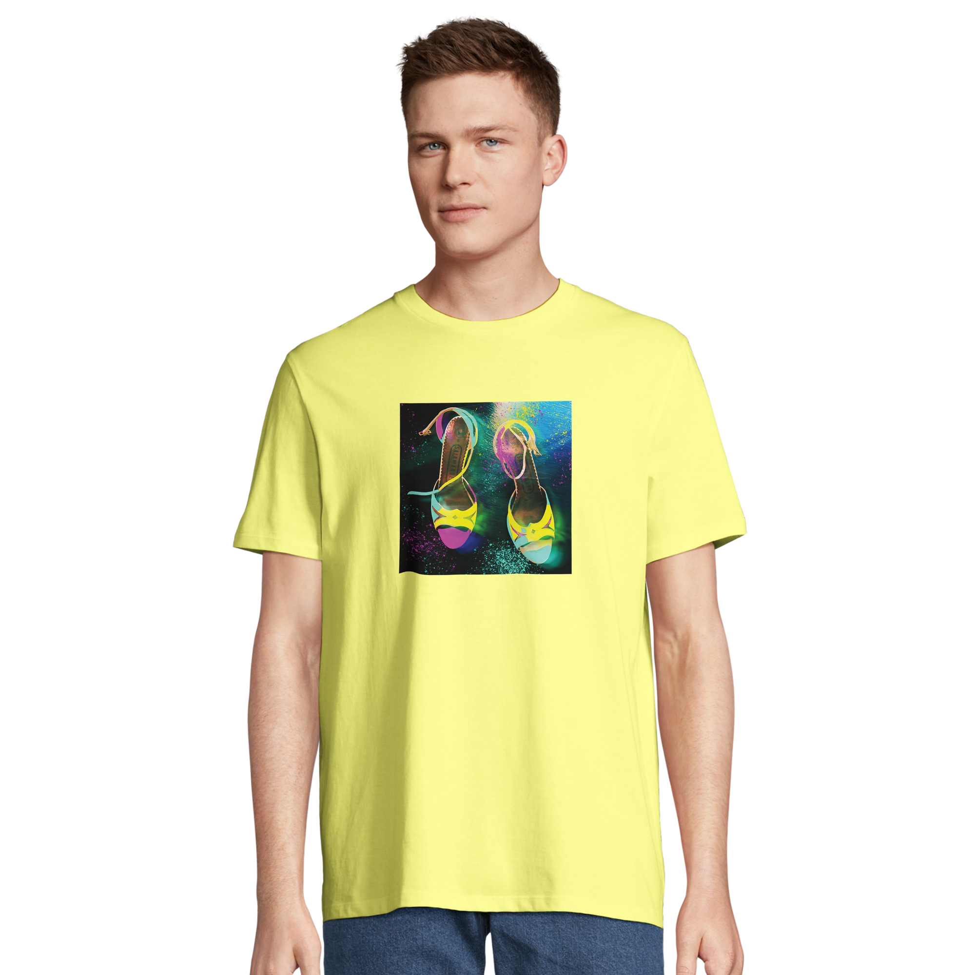 Adventurous - "Dancing in Colours" T-shirt Light Yellow 4