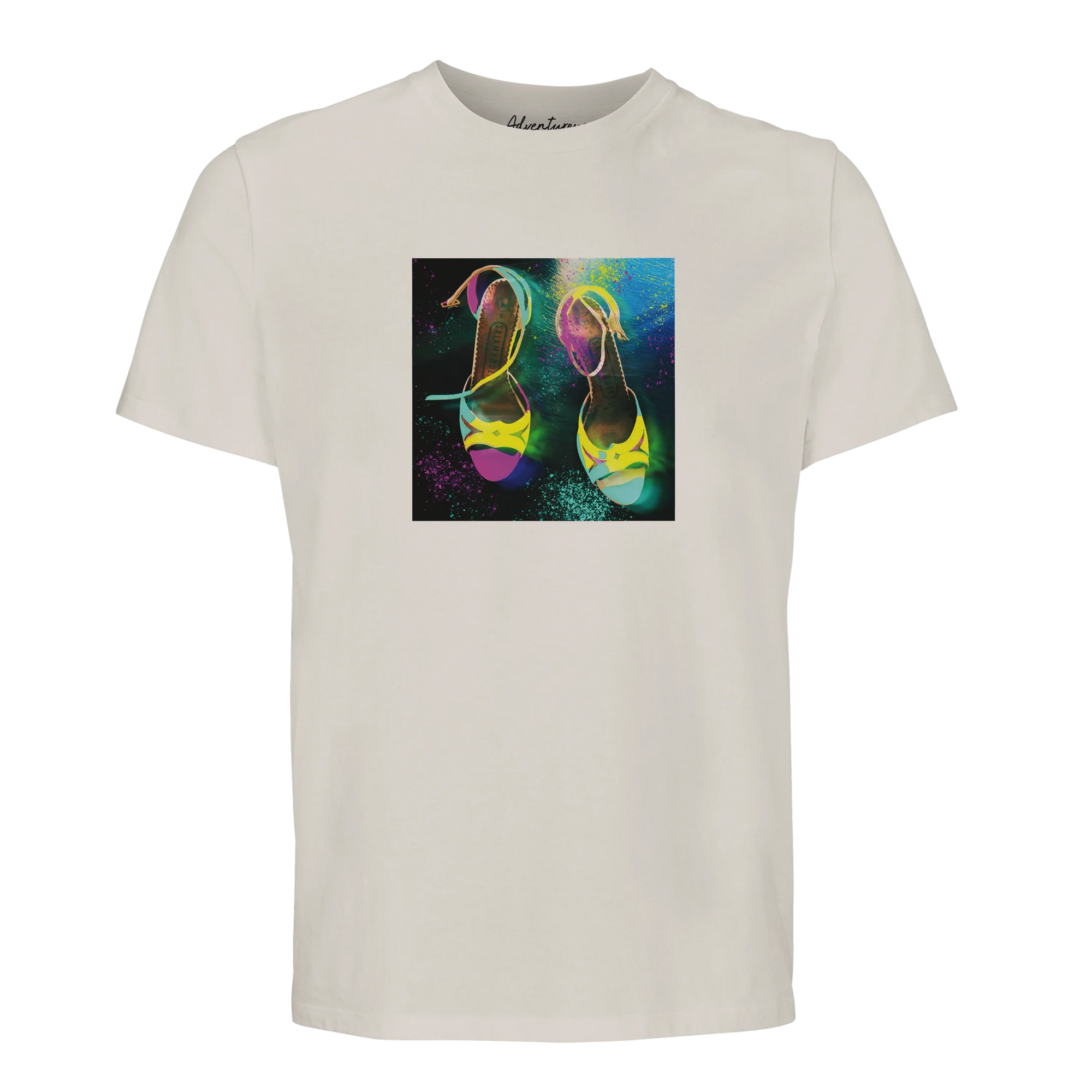 Adventurous - "Dancing in Colours" T-shirt Off White 1
