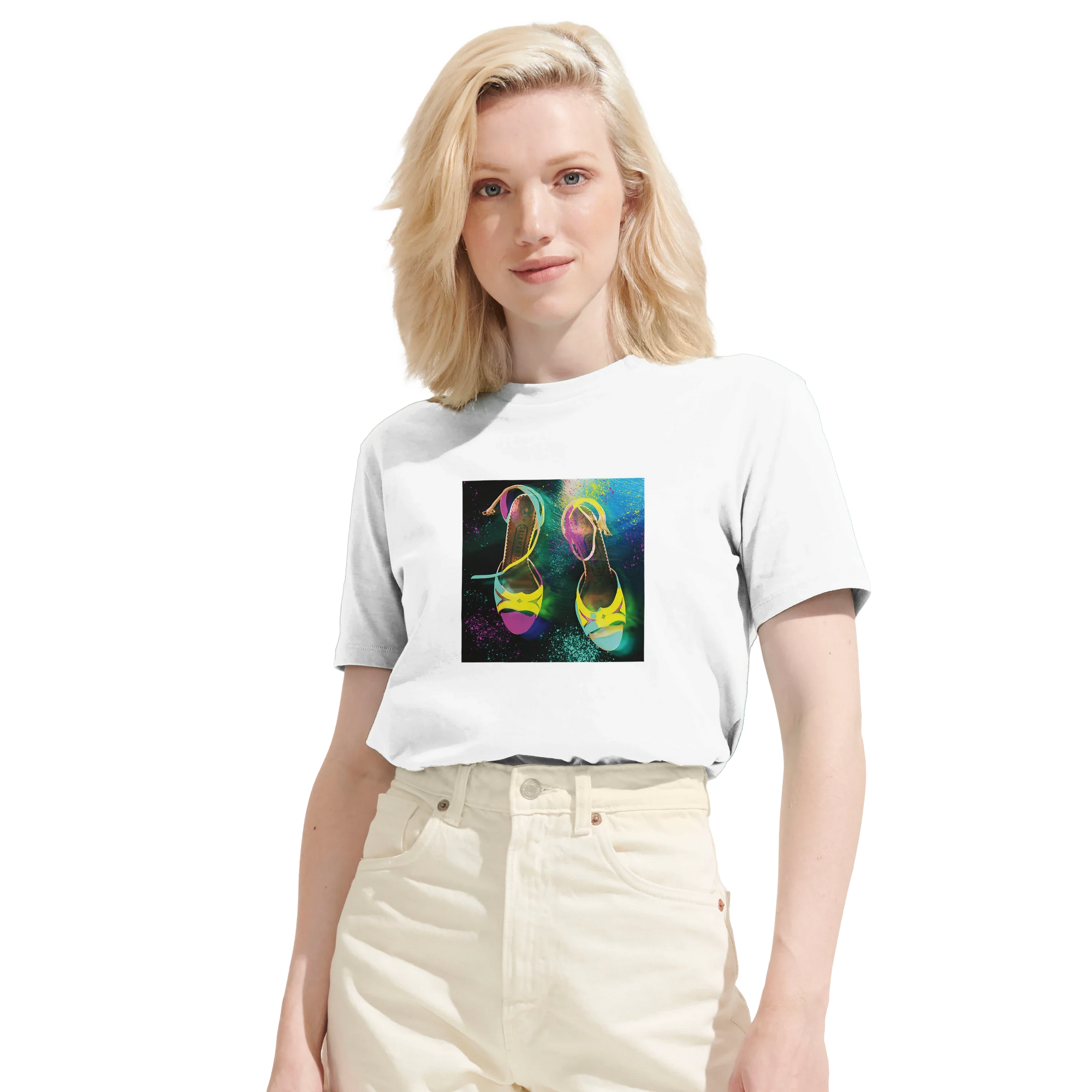 Adventurous - "Dancing in Colours" T-shirt White 6