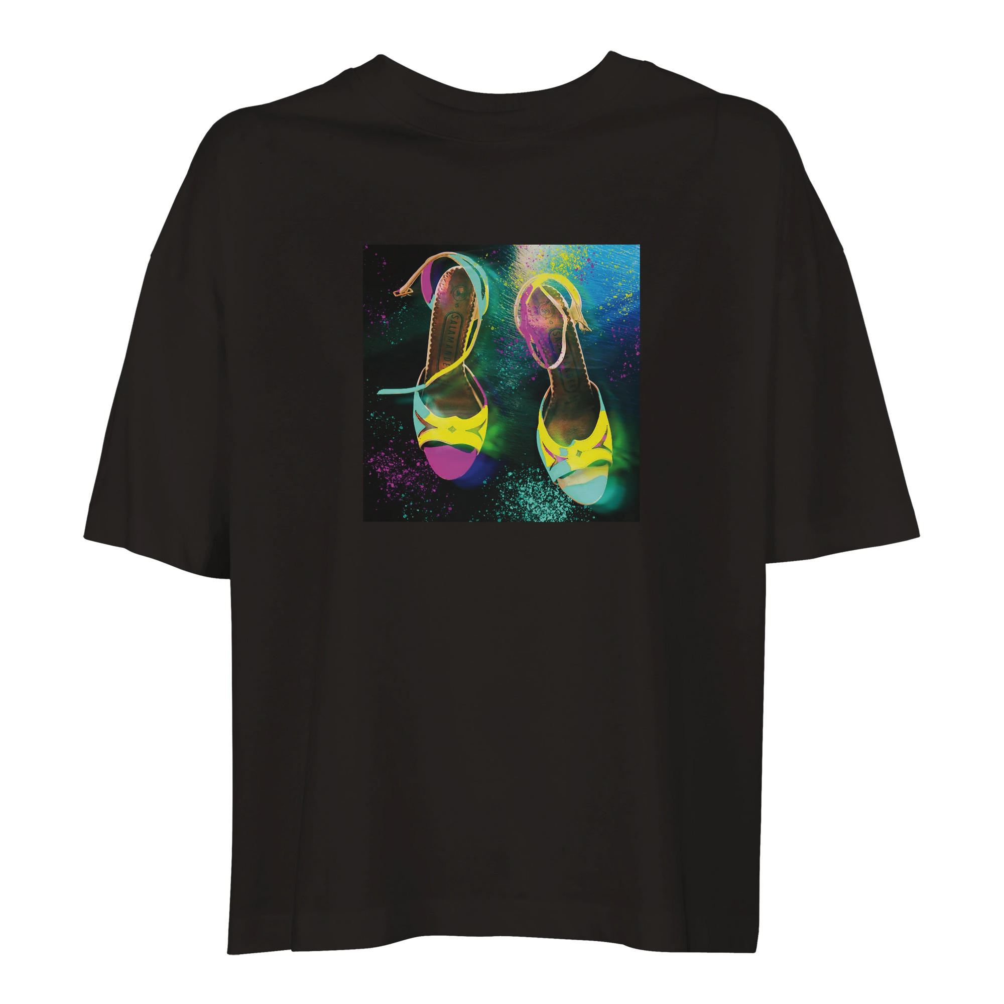 Adventurous - "Dancing in Colours" T-shirt Deep Black 1